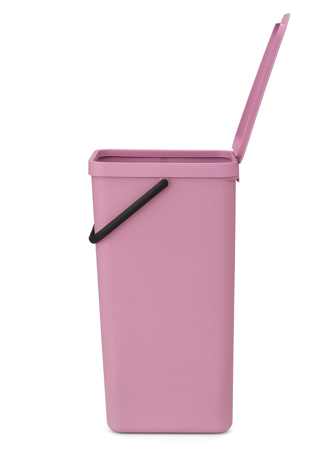 Brabantia Sort & Go prullenbak 40 liter - achterkant 8 donkerroze