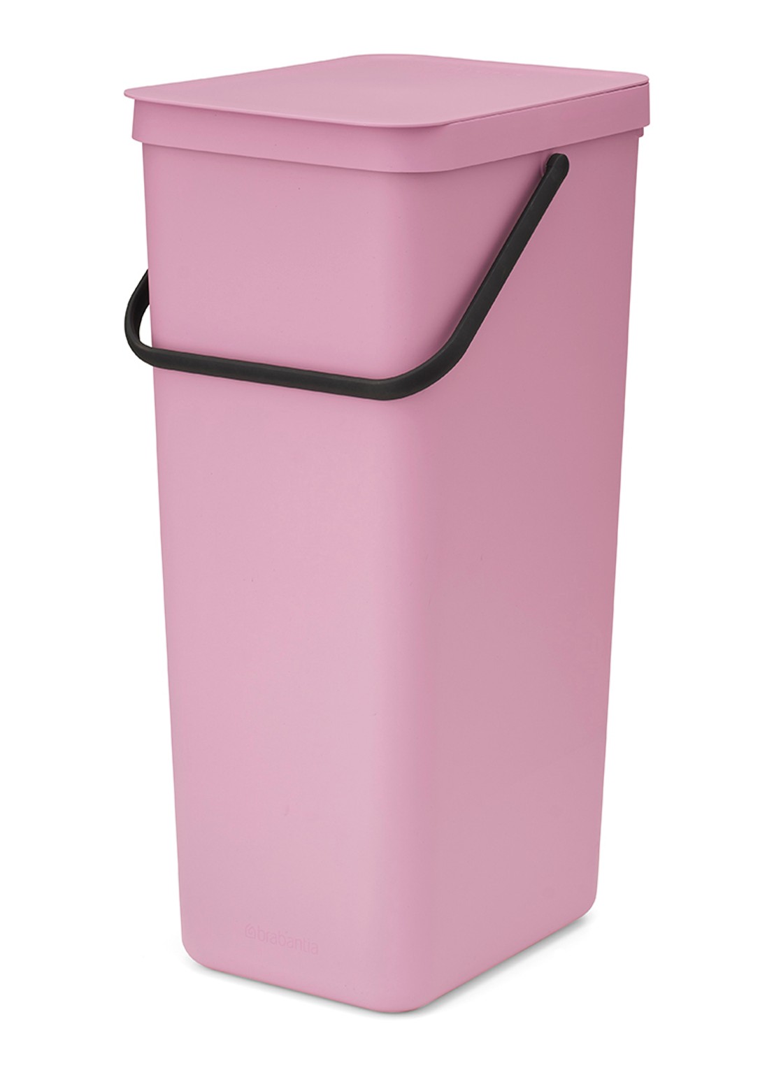 Brabantia Sort & Go prullenbak 40 liter - voorkant 2 donkerroze