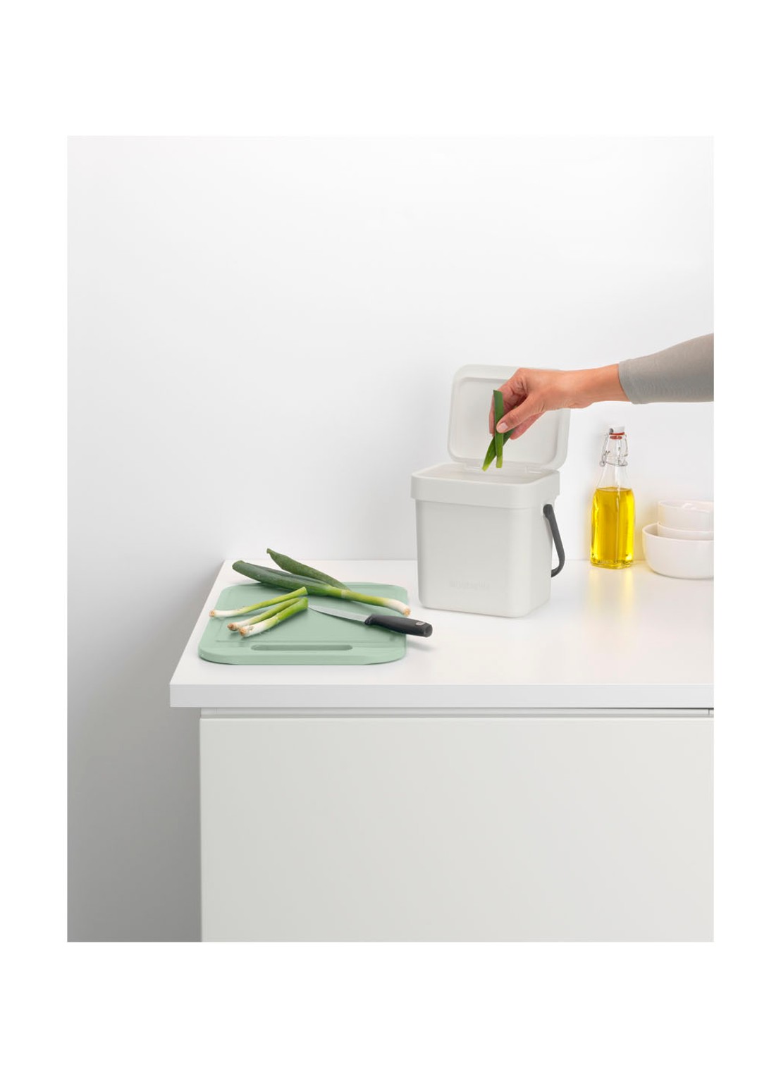 Brabantia Sort & Go prullenbak 6 liter - detail 5 wit