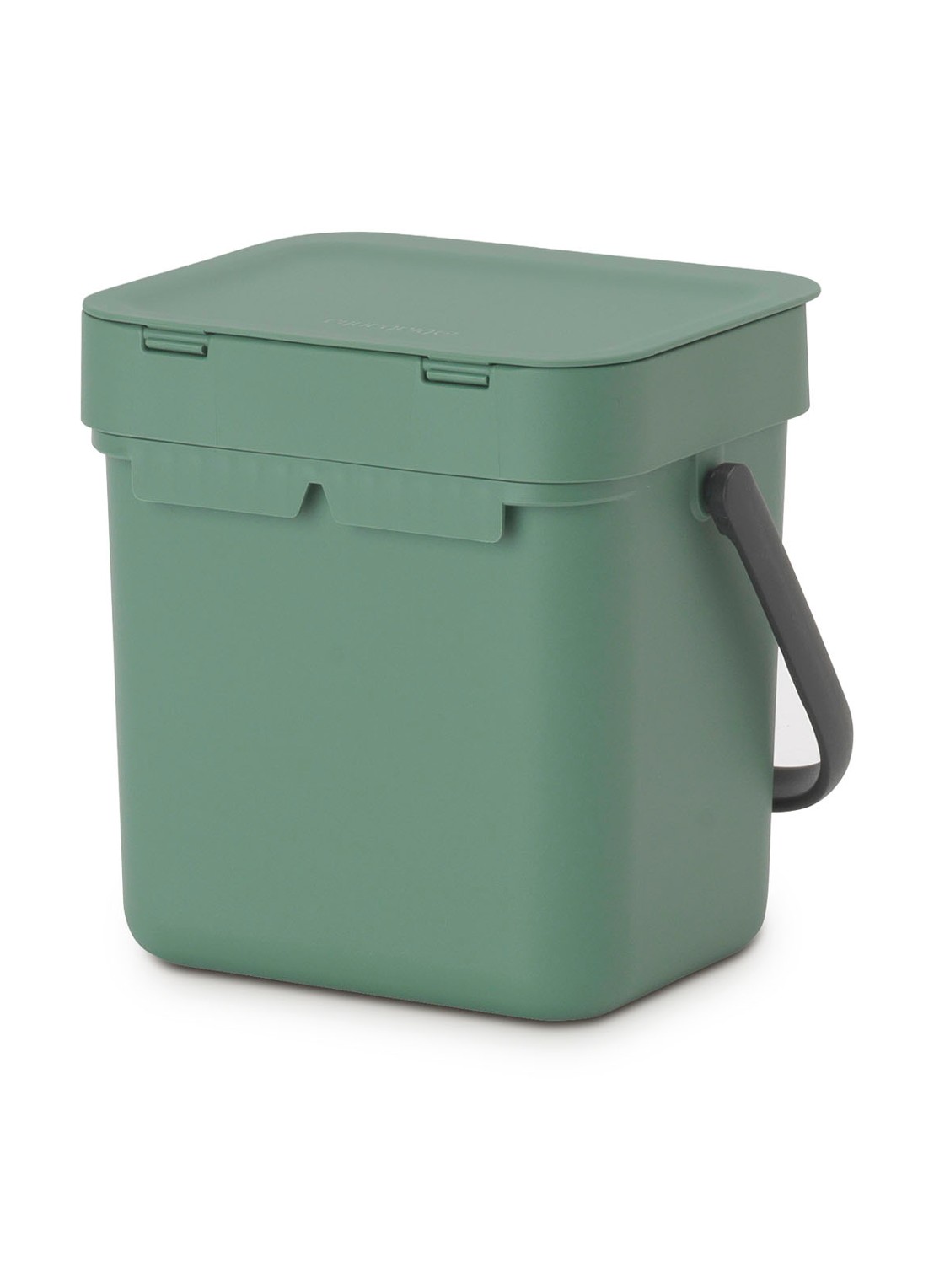 Brabantia Sort & Go prullenbak met hengsel 3 liter - achterkant 5 olijfgroen