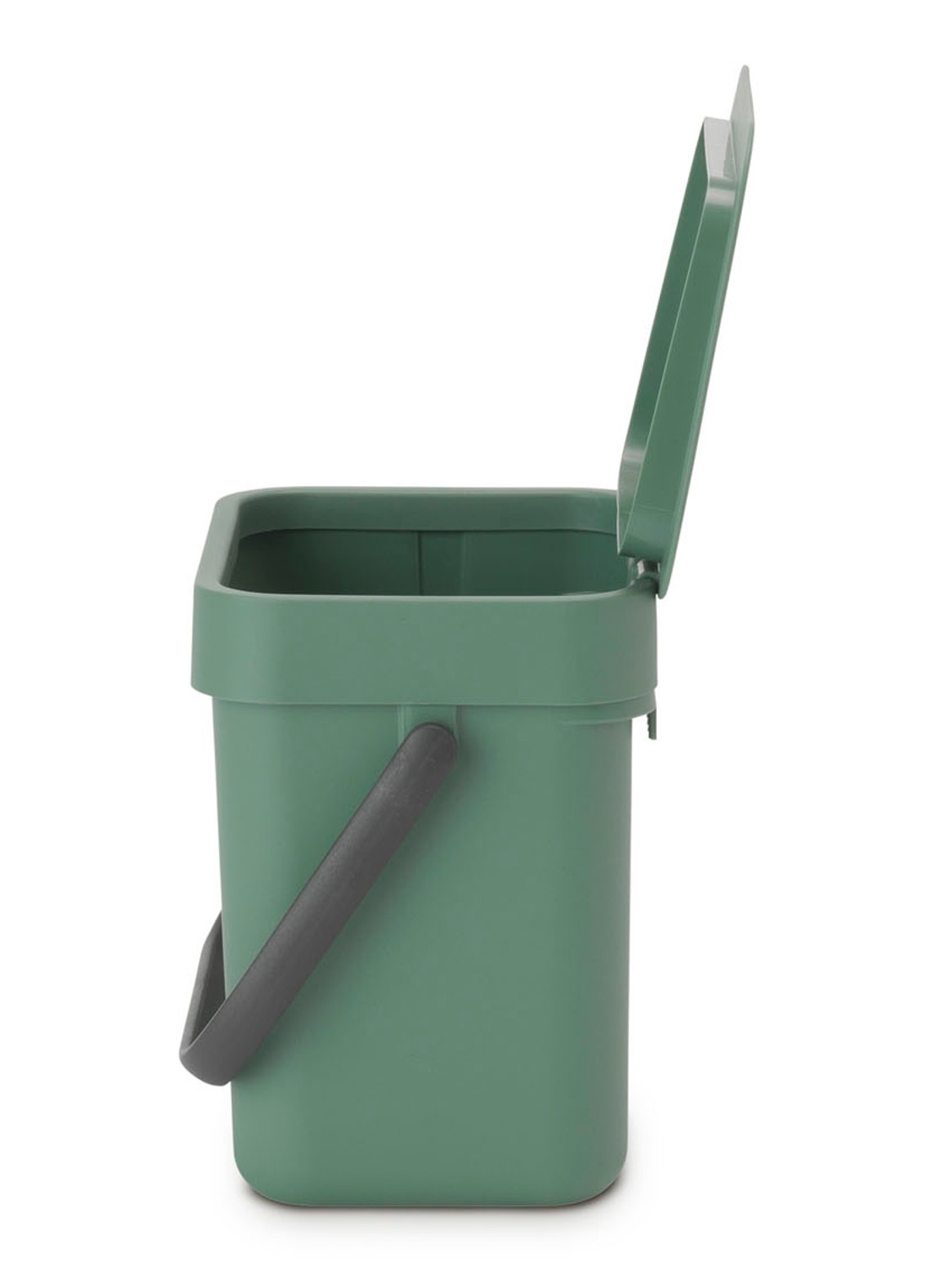 Brabantia Sort & Go prullenbak met hengsel 3 liter - detail 4 olijfgroen