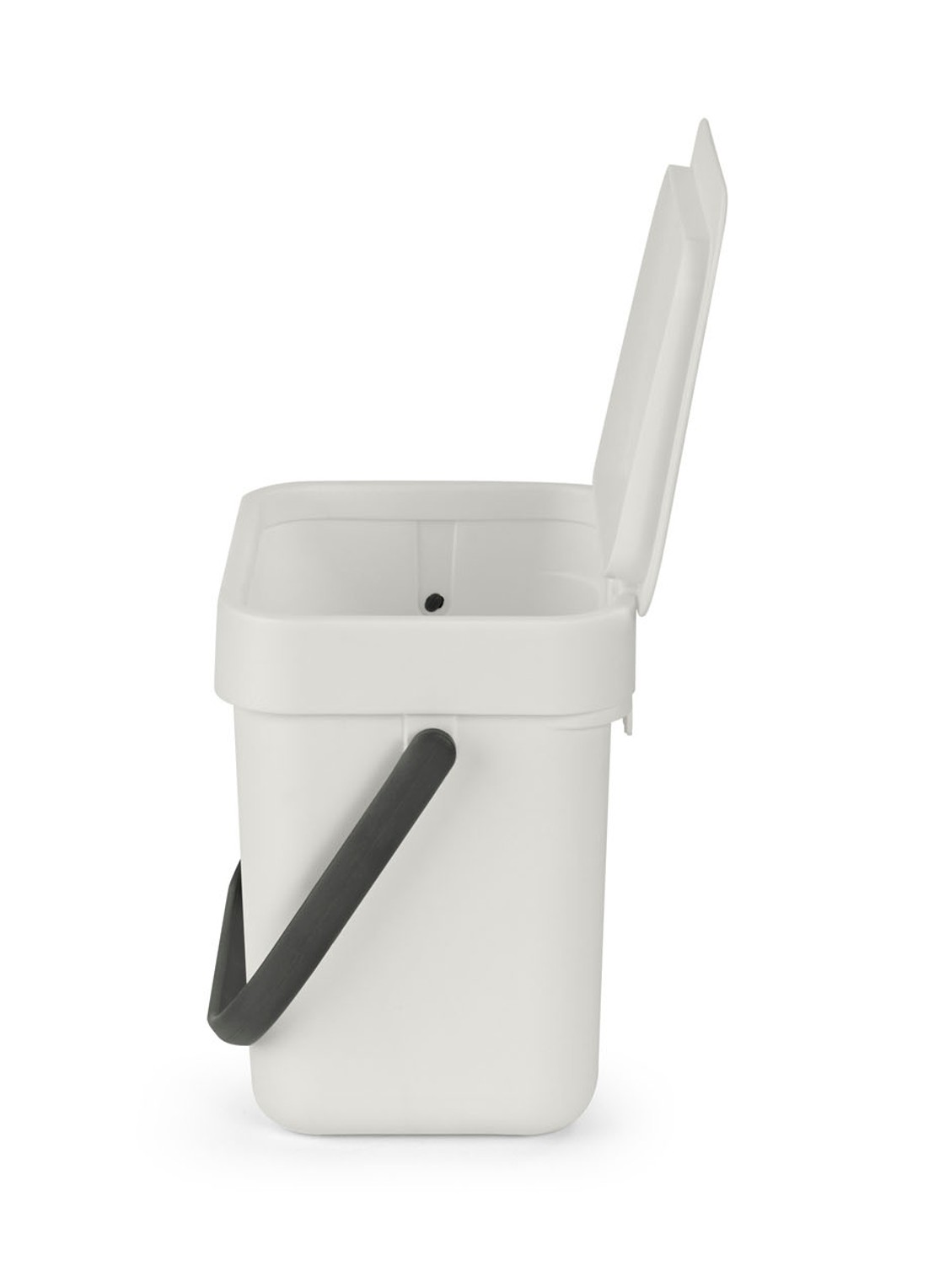 Brabantia Sort & Go prullenbak met hengsel 3 liter - detail 3 lichtgrijs