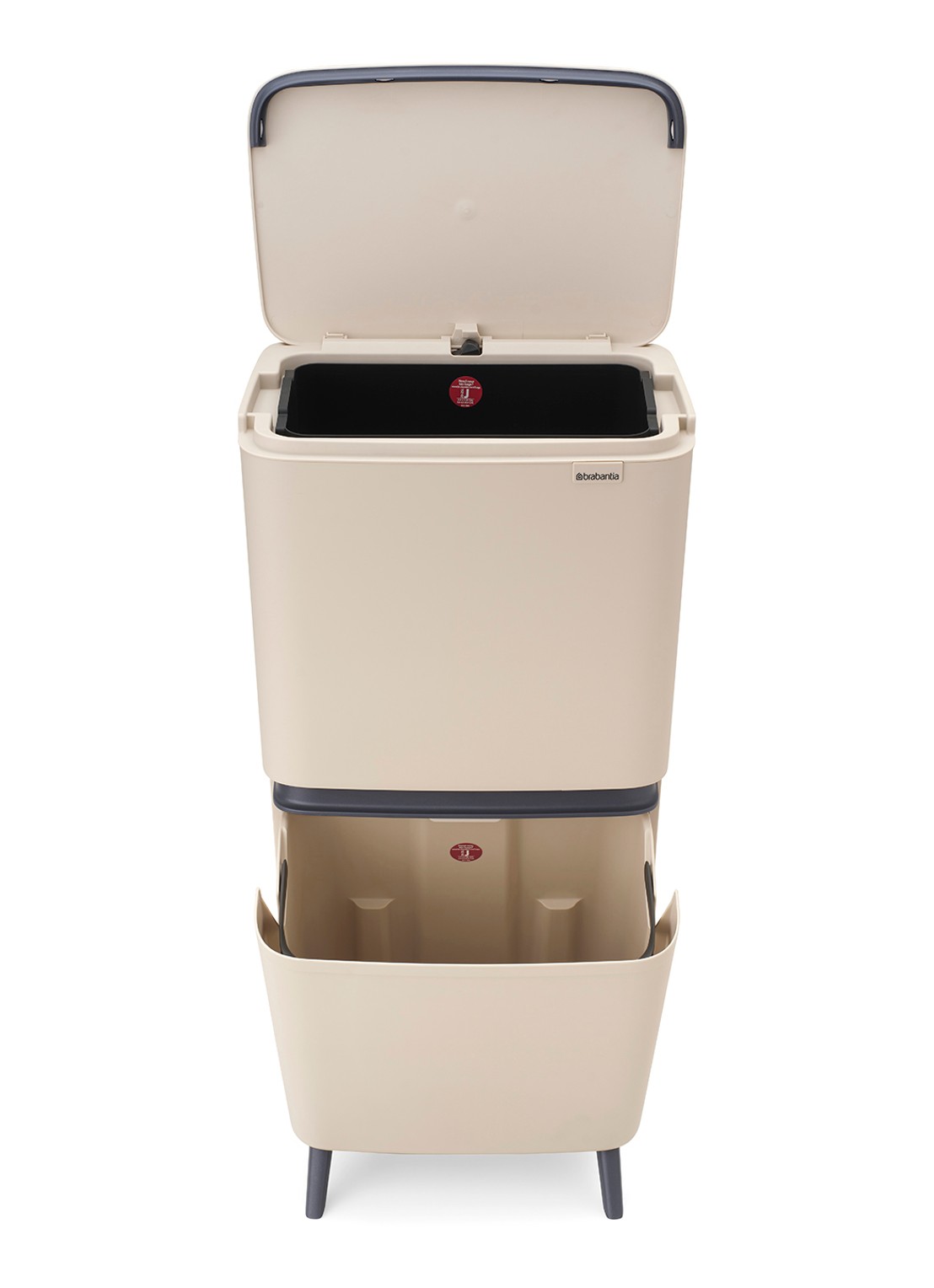 Brabantia SortUp prullenbak met deksel 20+25 liter - detail 4 beige