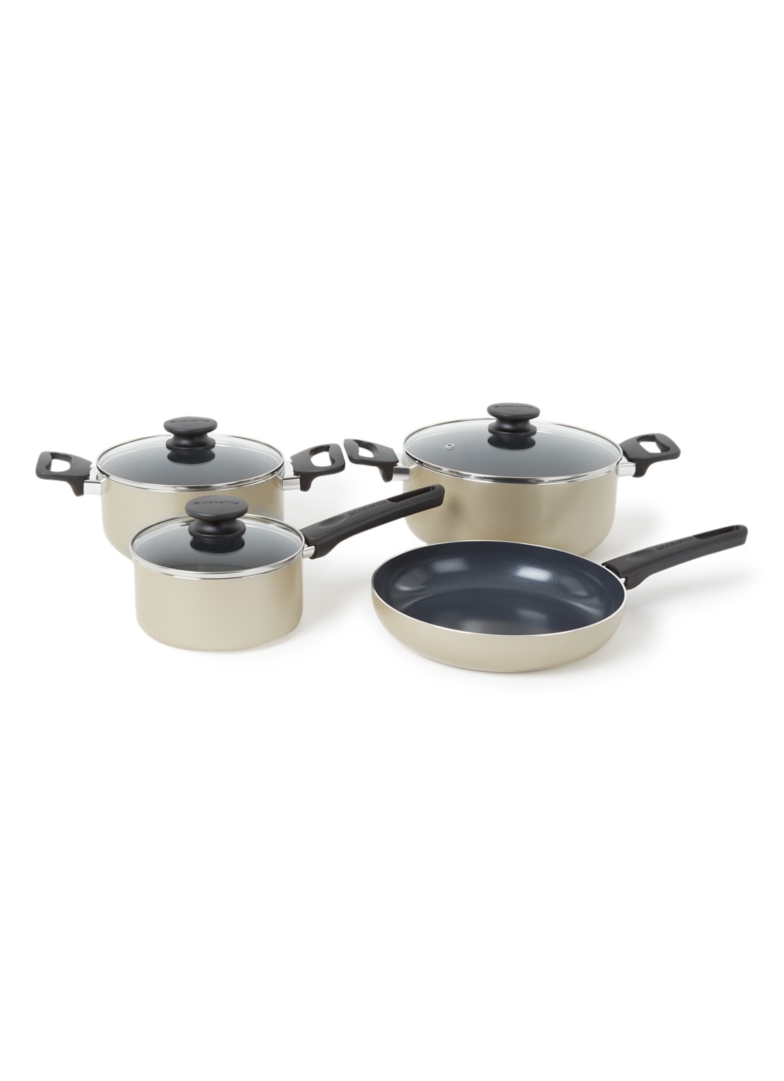 Brabantia Start 2 Cook pannenset 4-delig - voorkant goud