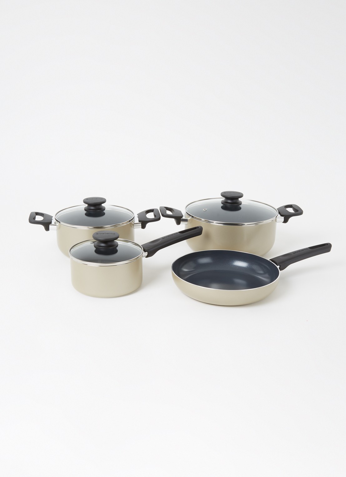 Brabantia Start 2 Cook pannenset 4-delig - voorkant 2 goud