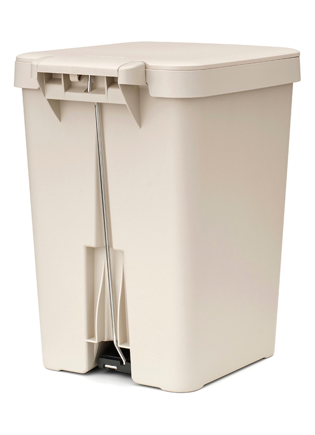 Brabantia StepUp pedaalemmer 25 liter - achterkant beige