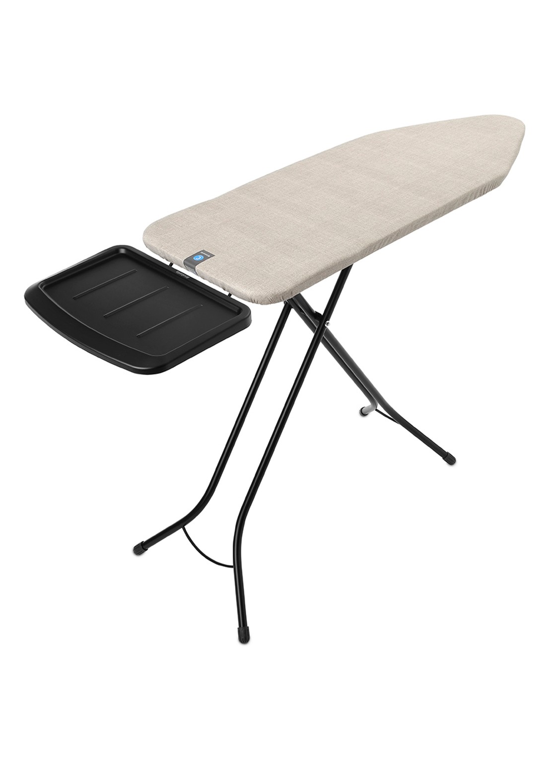 Brabantia Strijkplank C met Stoomunithouder 124 x 45 cm - voorkant 4 beige