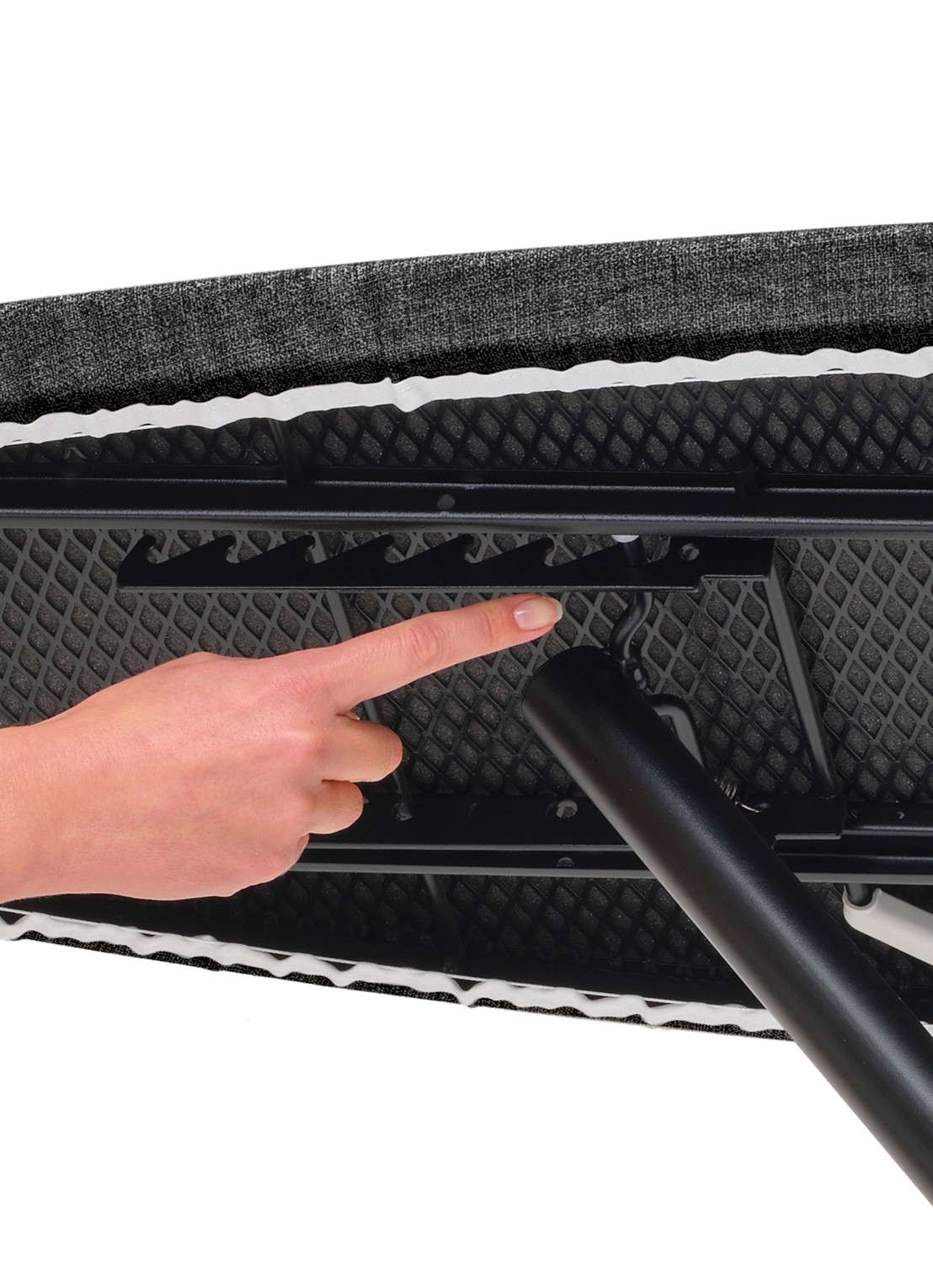 Brabantia Strijkplank en stoombord D 2 in 1 135 x 45 cm - detail 6 zwart