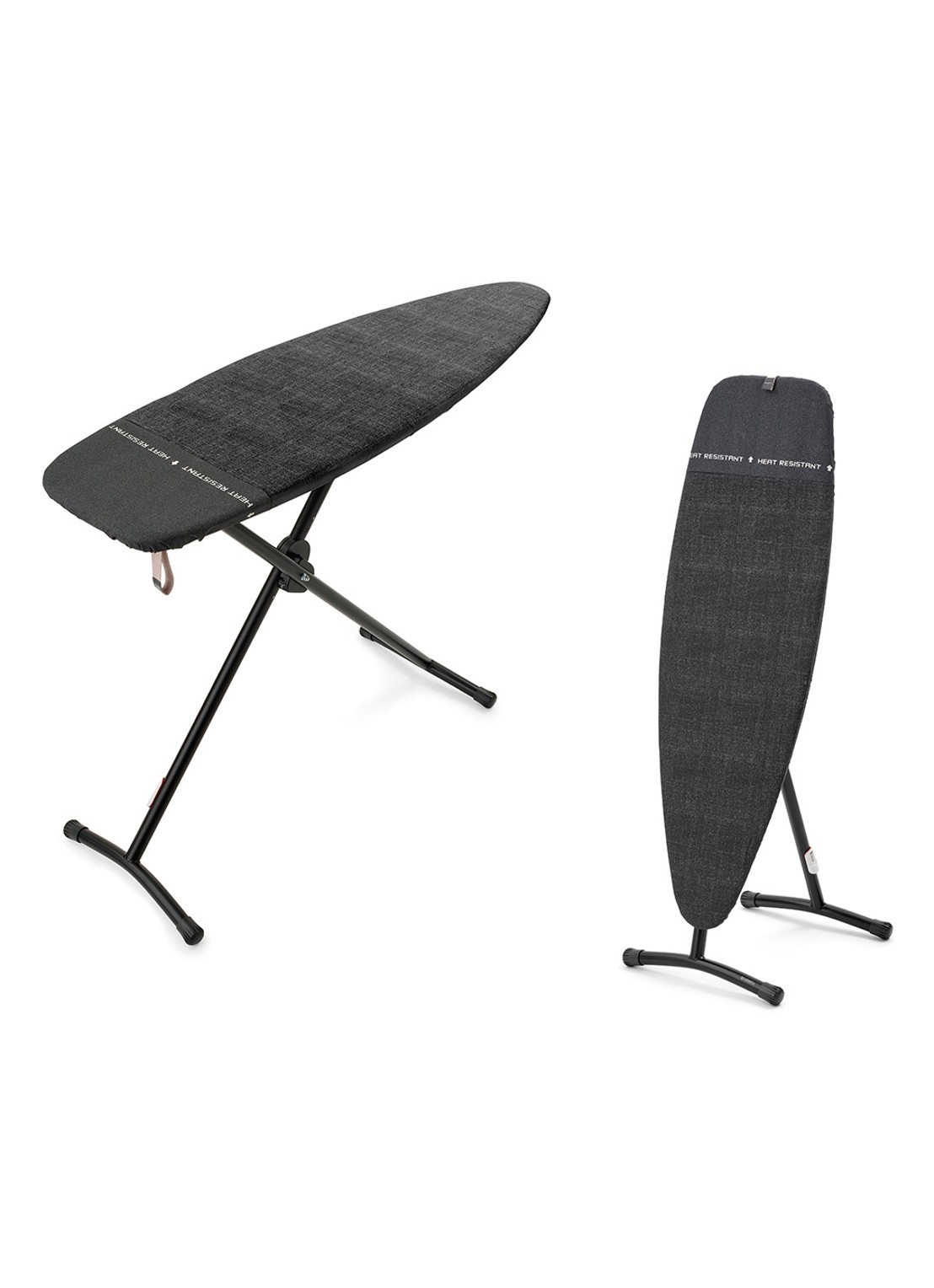 Brabantia Strijkplank en stoombord D 2 in 1 135 x 45 cm - voorkant zwart