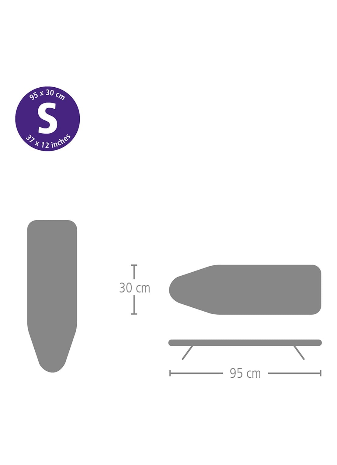 Brabantia TableTop Tafelstrijkplank S 95 x 30 cm - detail 4 wit