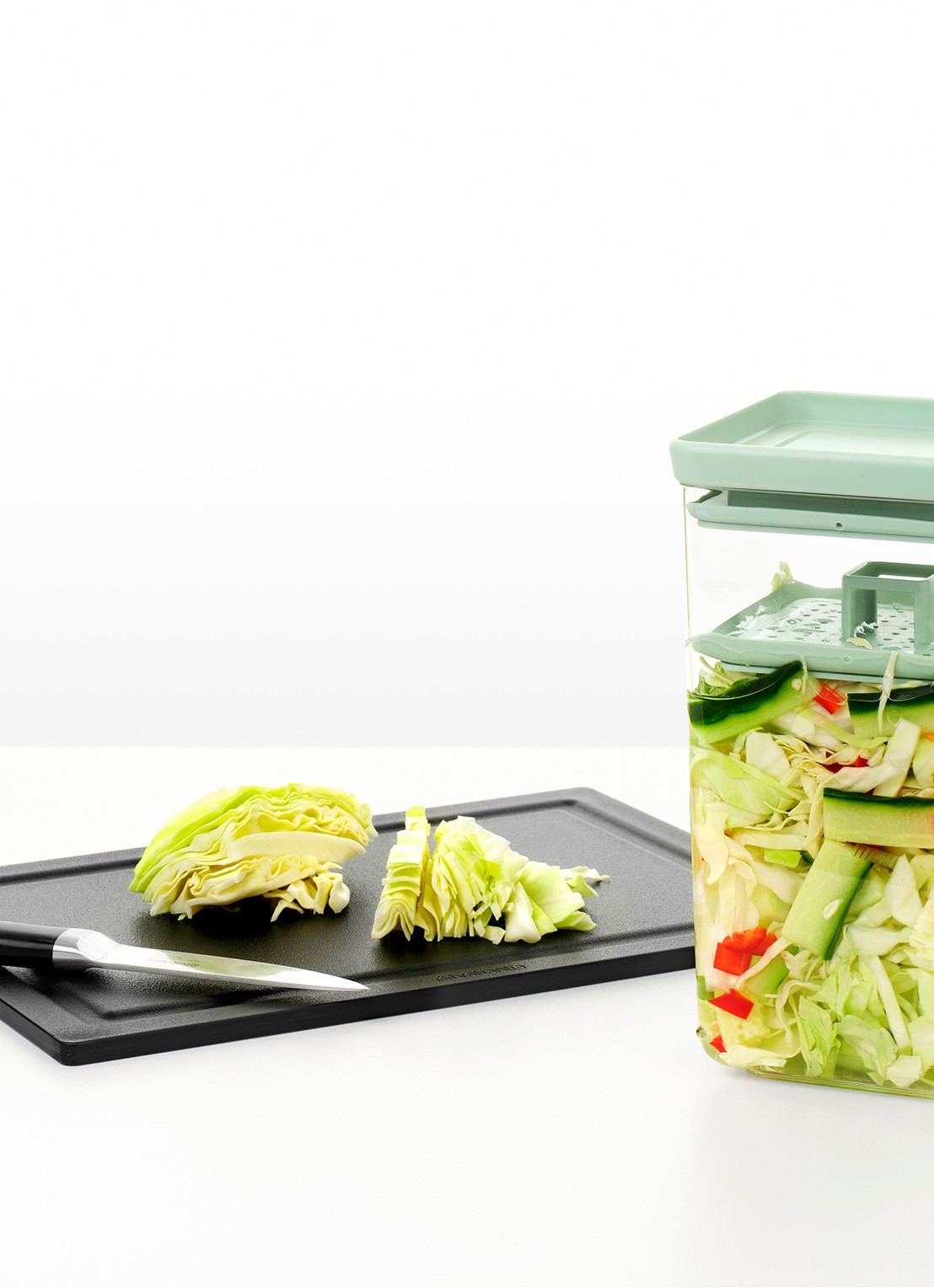 Brabantia  Tasty+ fermentatiekit 20,5 cm - voorkant 2 groen