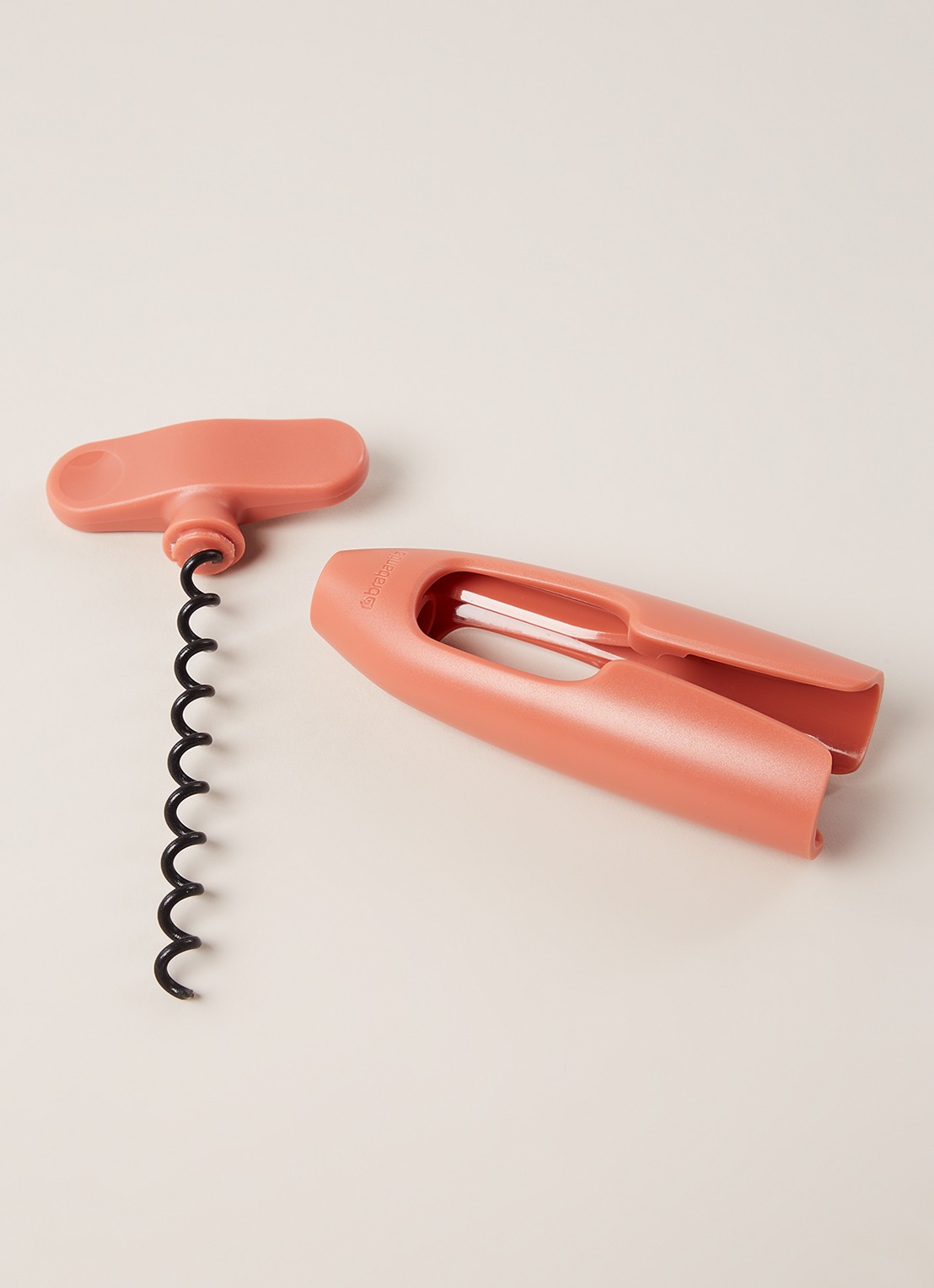 Brabantia TASTY+ kurkentrekker  - detail koraalroze