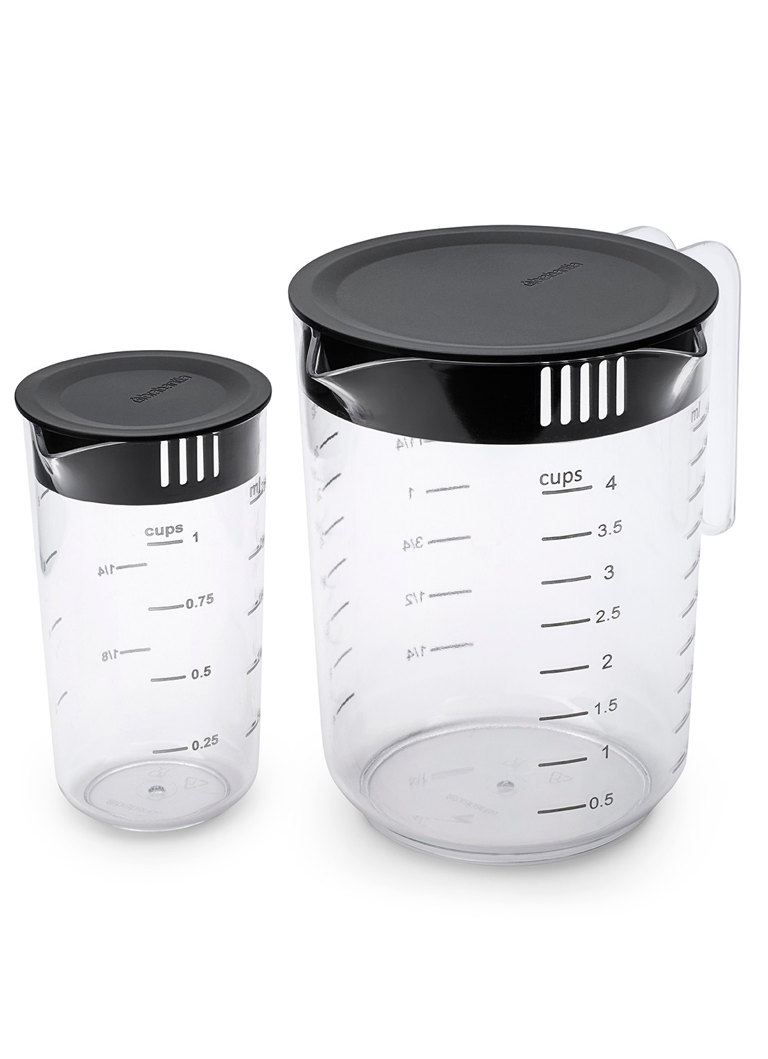 Brabantia  Tasty+ maatbeker set van 2 - detail grijs