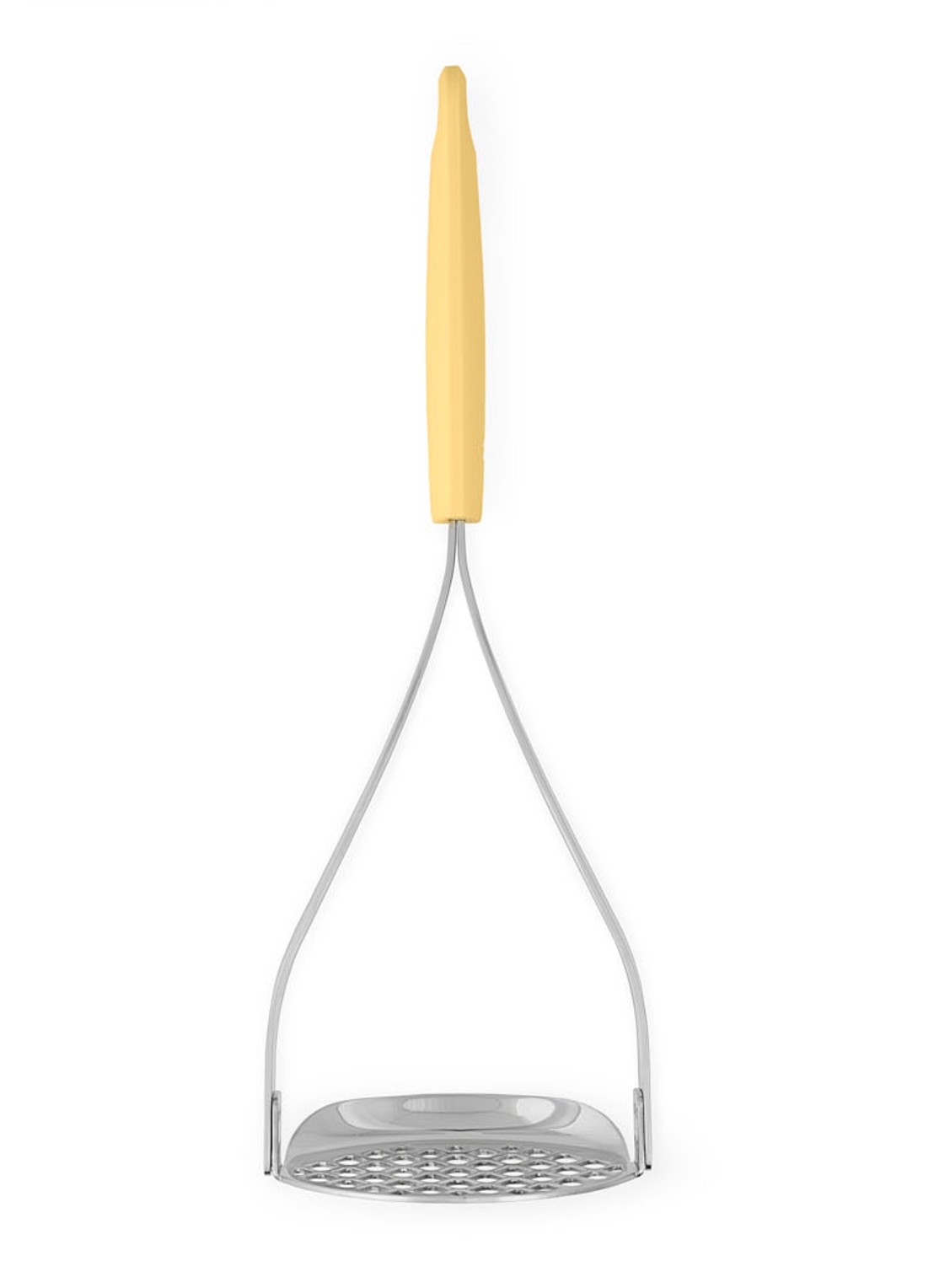 Brabantia Tasty+ pureestamper en lepel - voorkant 2 vanillegeel