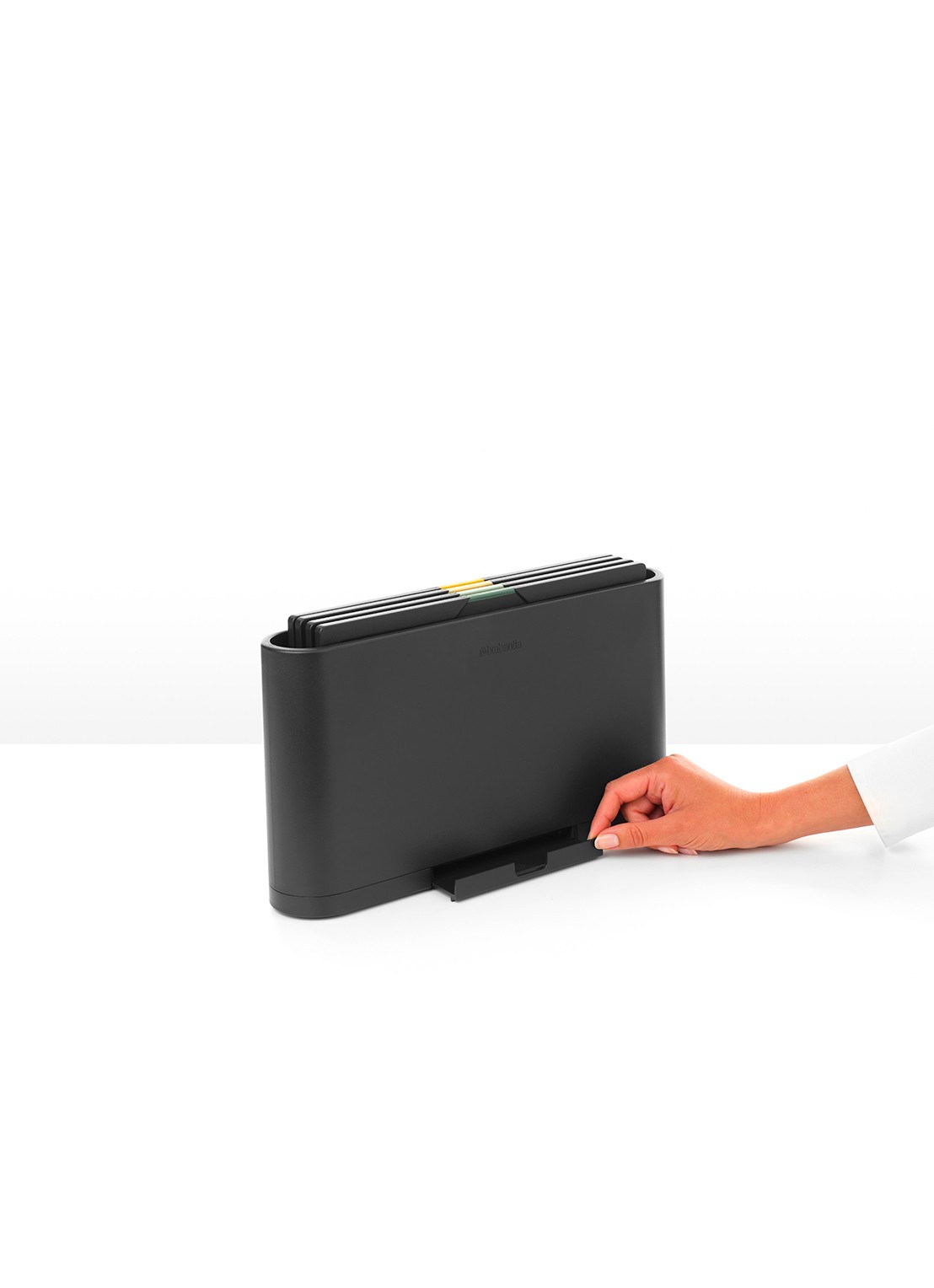 Brabantia  Tasty+ snijplank 22 x 36 cm met houder 4-delig - detail 2 grijs
