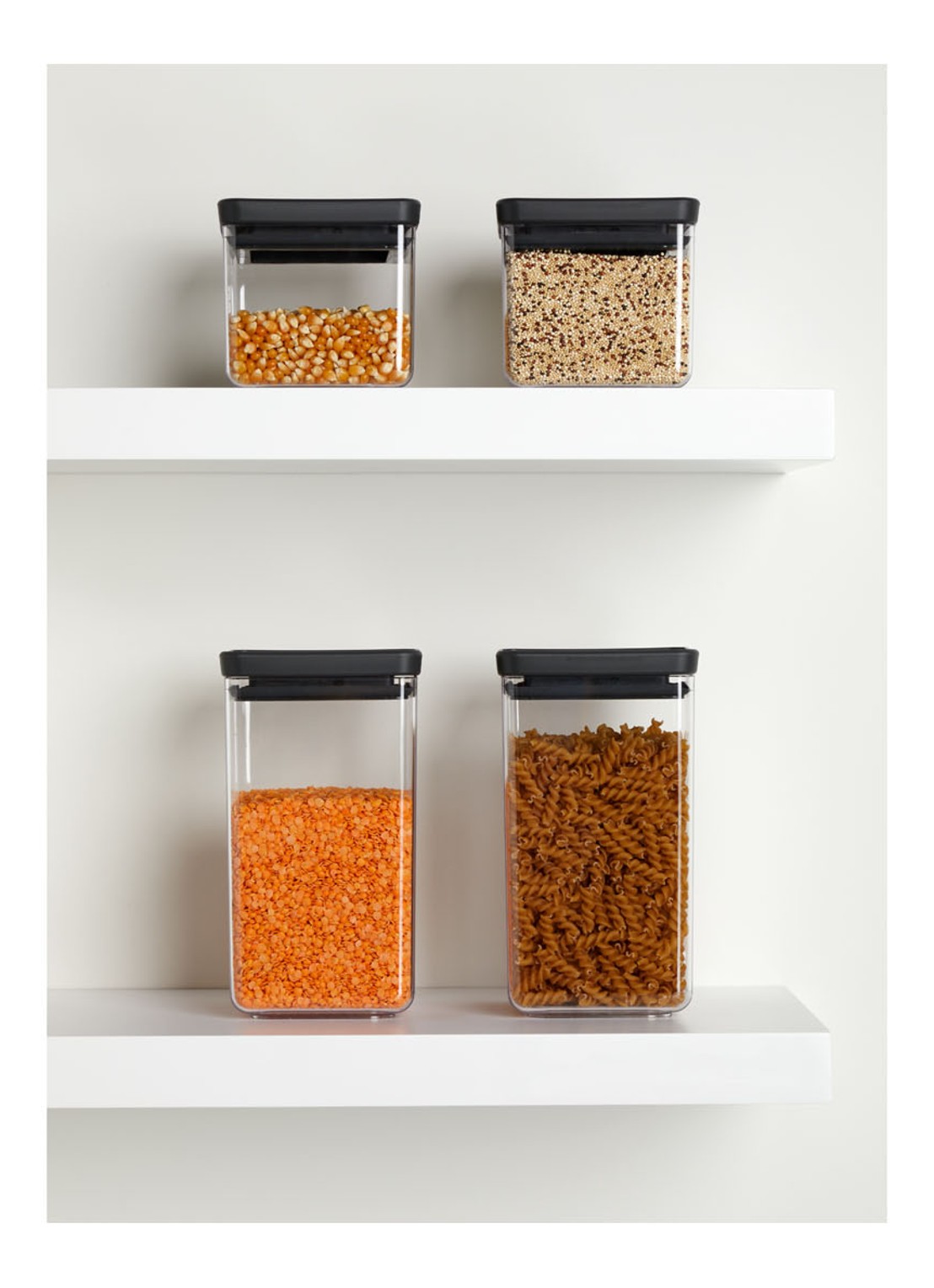 Brabantia Tasty voorraaddoos - detail antraciet