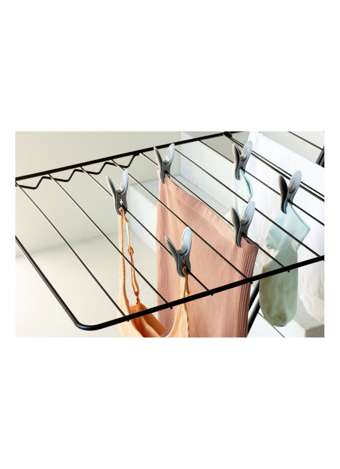 Brabantia Wasknijper set van 8 - detail 2 zwart