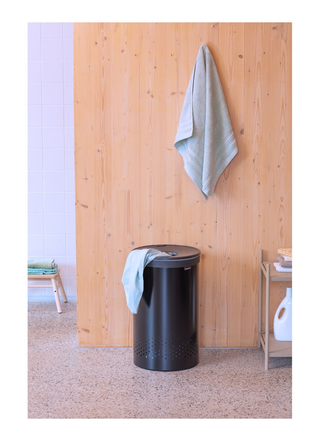 Brabantia Wasmand 63,5 cm - voorkant 2 zwart
