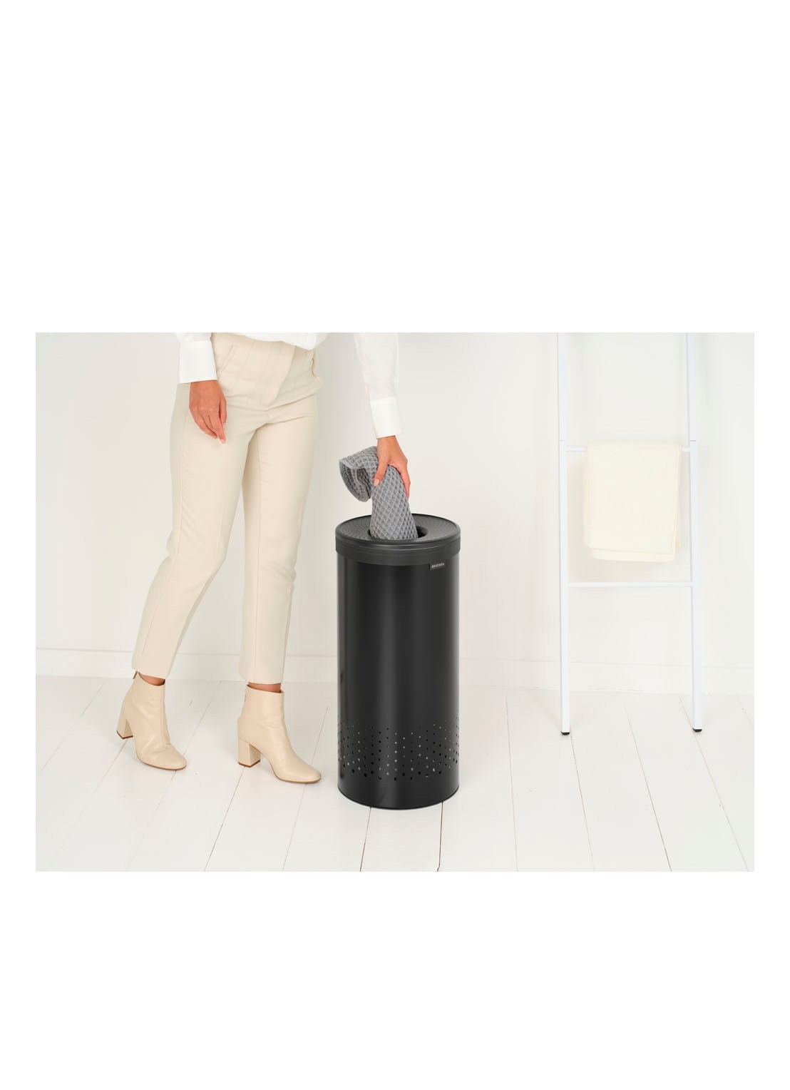 Brabantia Wasmand 63,5 x 30 cm - detail 5 zwart
