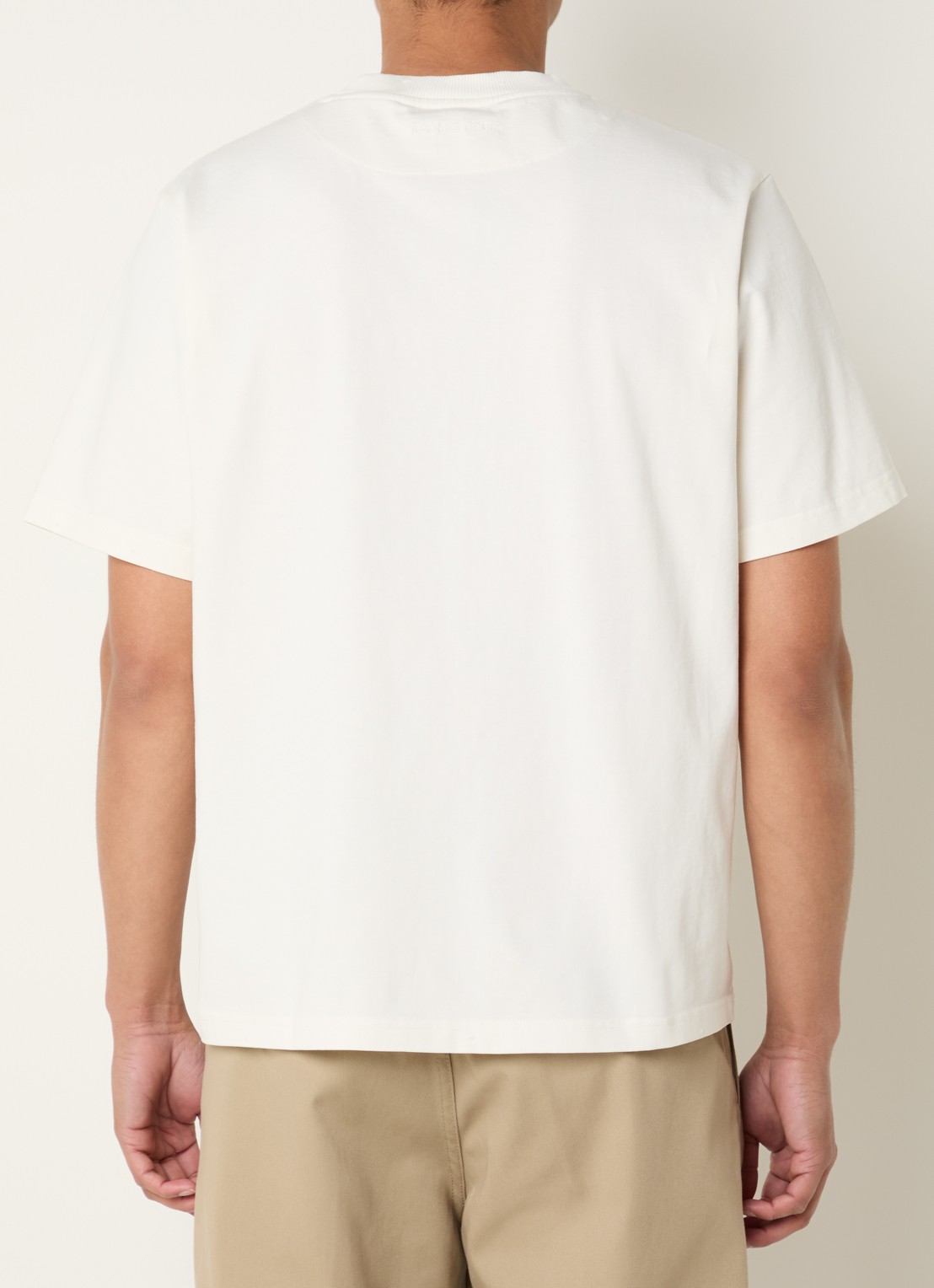 Bram's Fruit Distressed T-shirt met logoprint - achterkant 2 creme