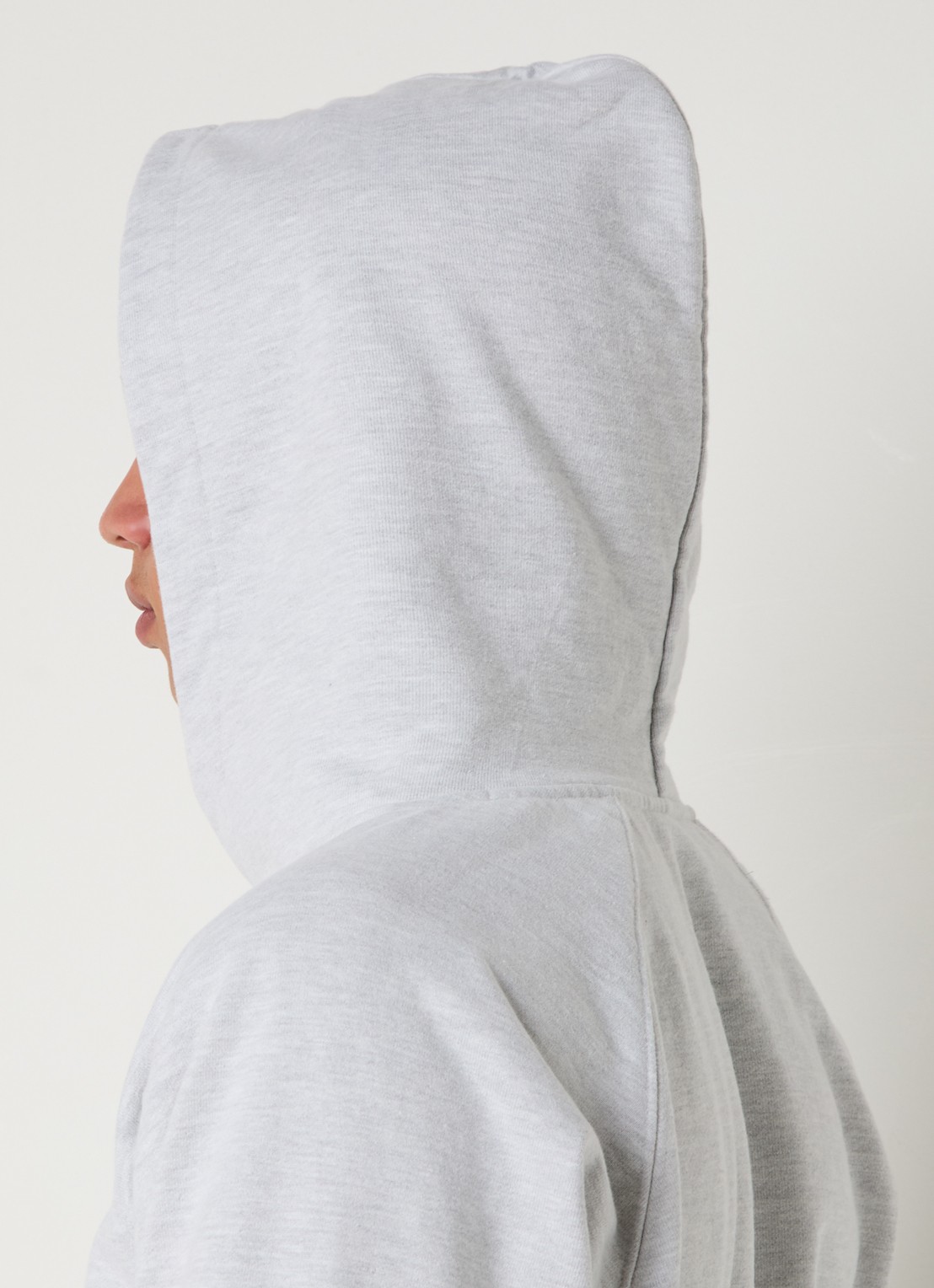 Bram's Fruit F*ck Off hoodie met print - detail 3 grijsmele