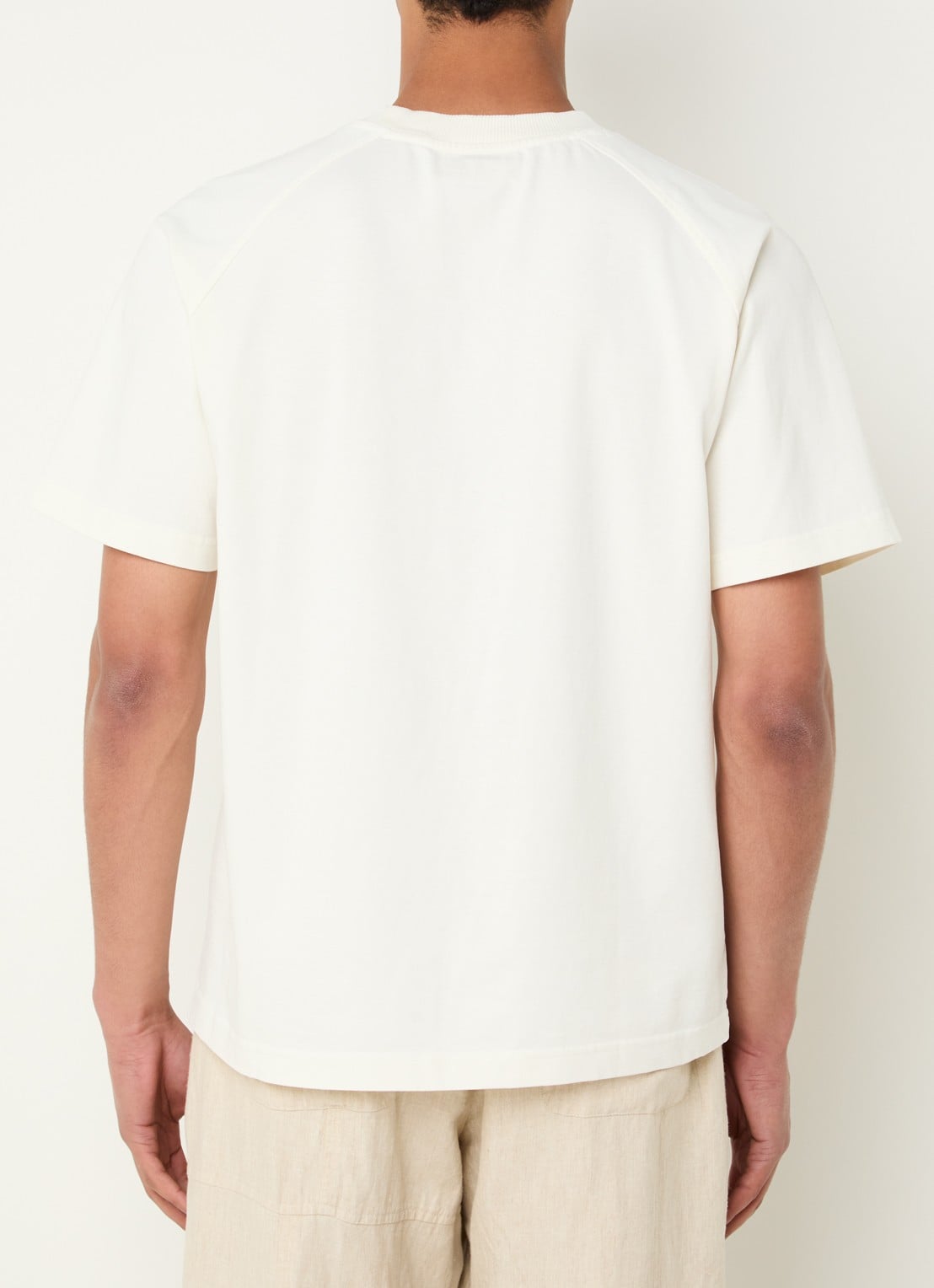 Bram's Fruit F*ck Off T-shirt met print - achterkant gebroken wit
