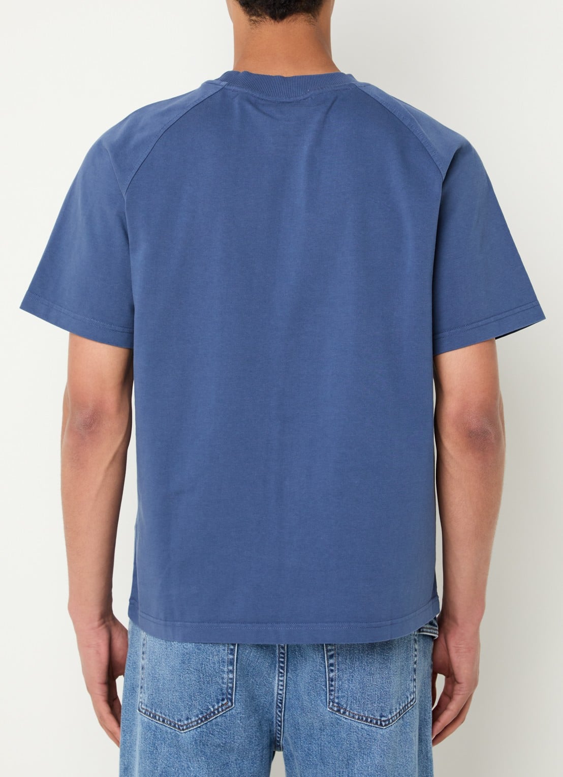 Bram's Fruit F*ck Off T-shirt met print - achterkant 3 indigo