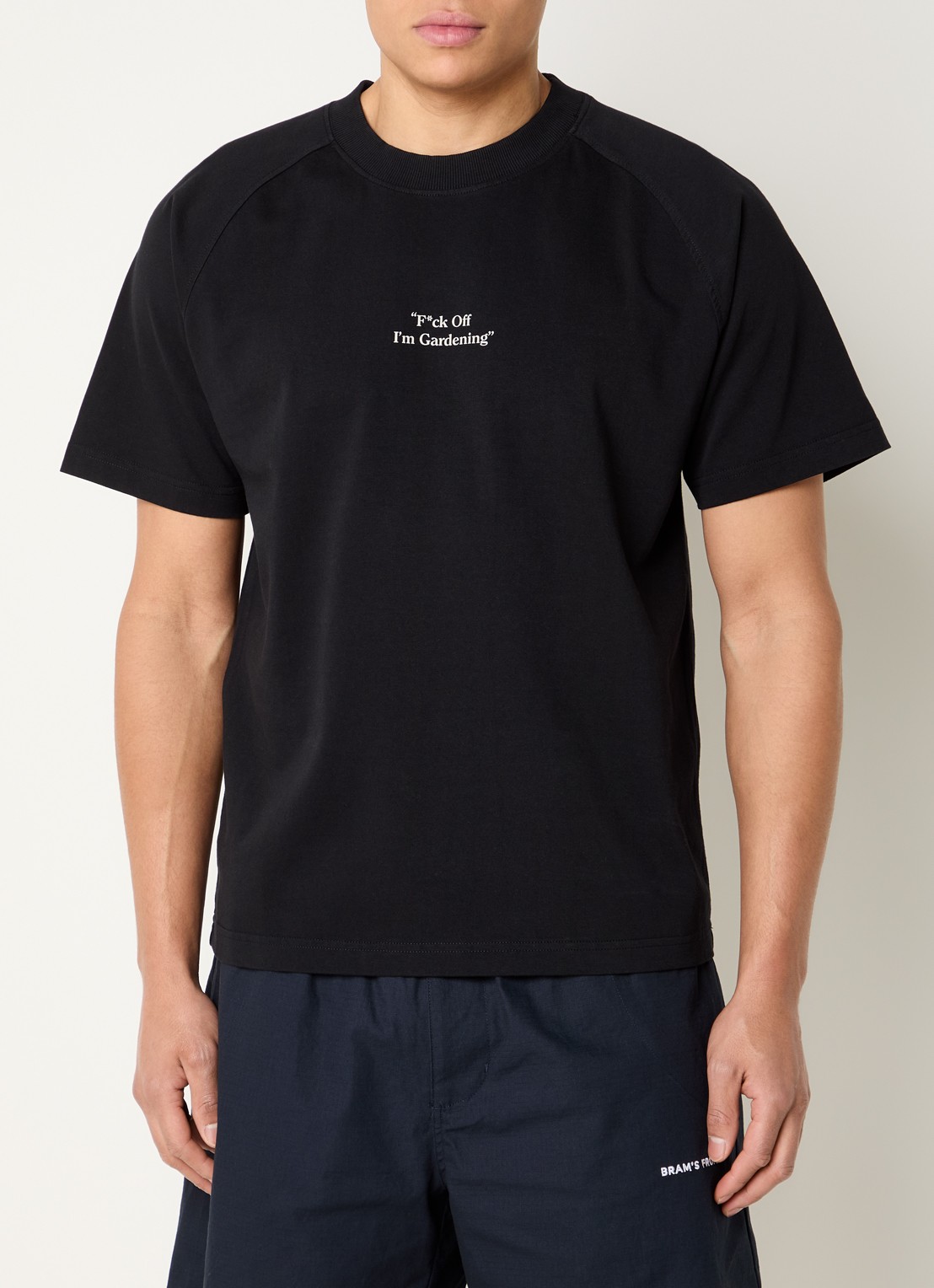 Bram's Fruit F*ck Off T-shirt met print - detail 4 zwart