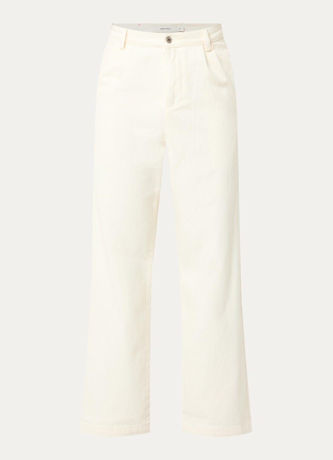 Bram's Fruit Flared jeans met gekleurde wassing - voorkant 4 gebroken wit