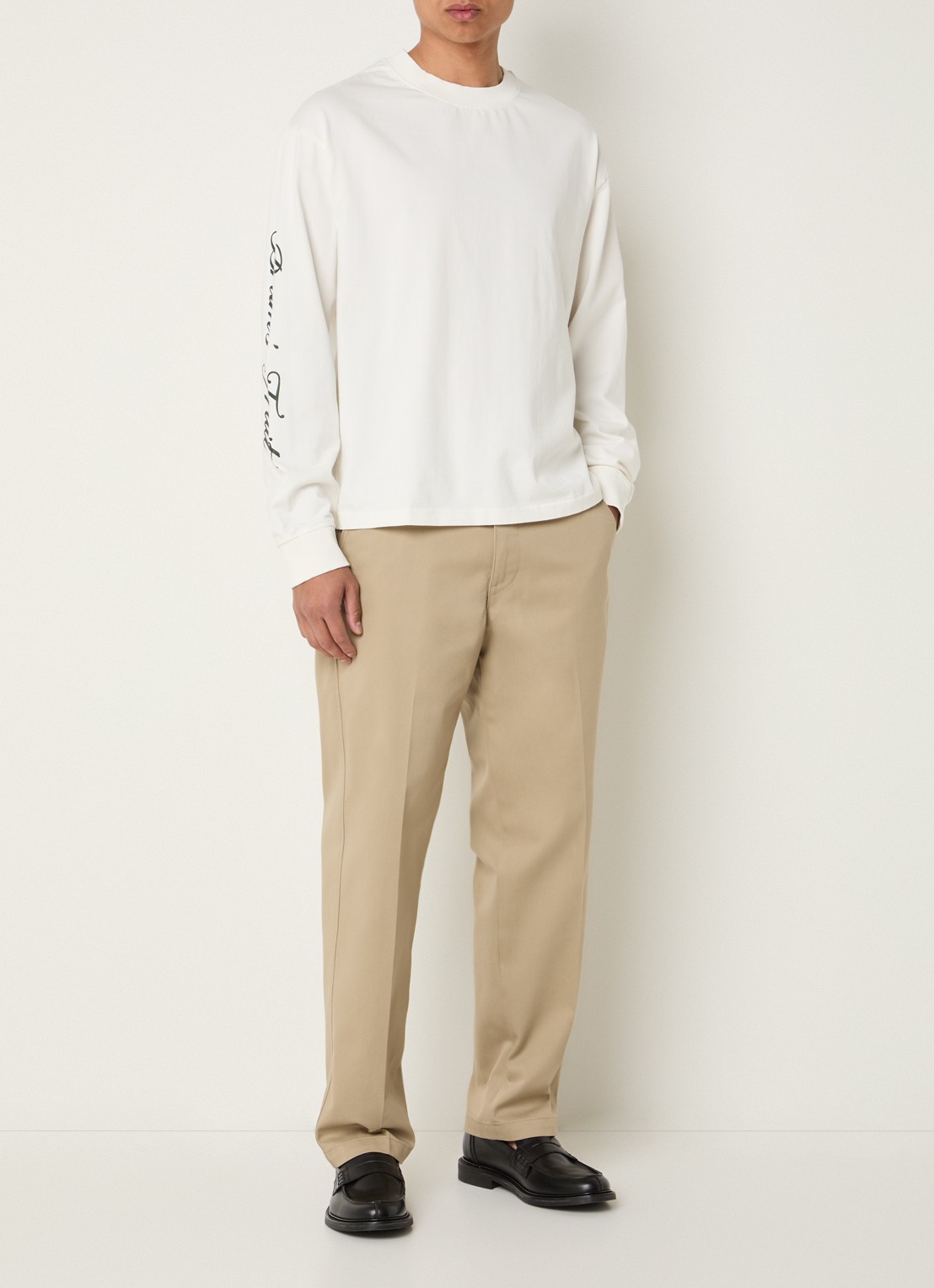 Bram's Fruit Longsleeve met print - voorkant 4 wit