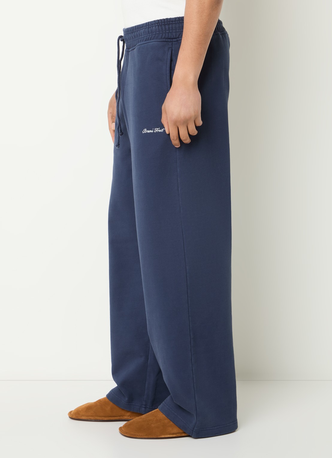 Bram's Fruit Loose fit joggingbroek met trekkoord - detail 2 indigo
