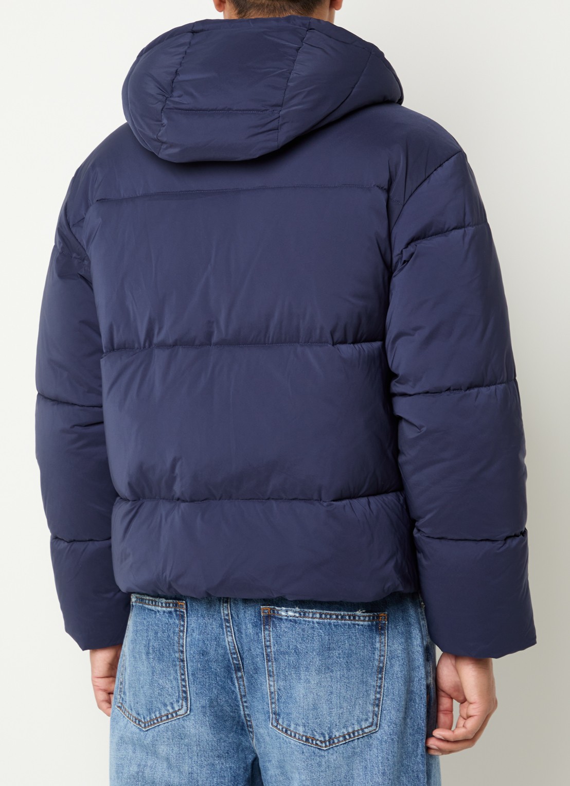 Bram's Fruit Puffer jack met capuchon - achterkant 4 donkerblauw