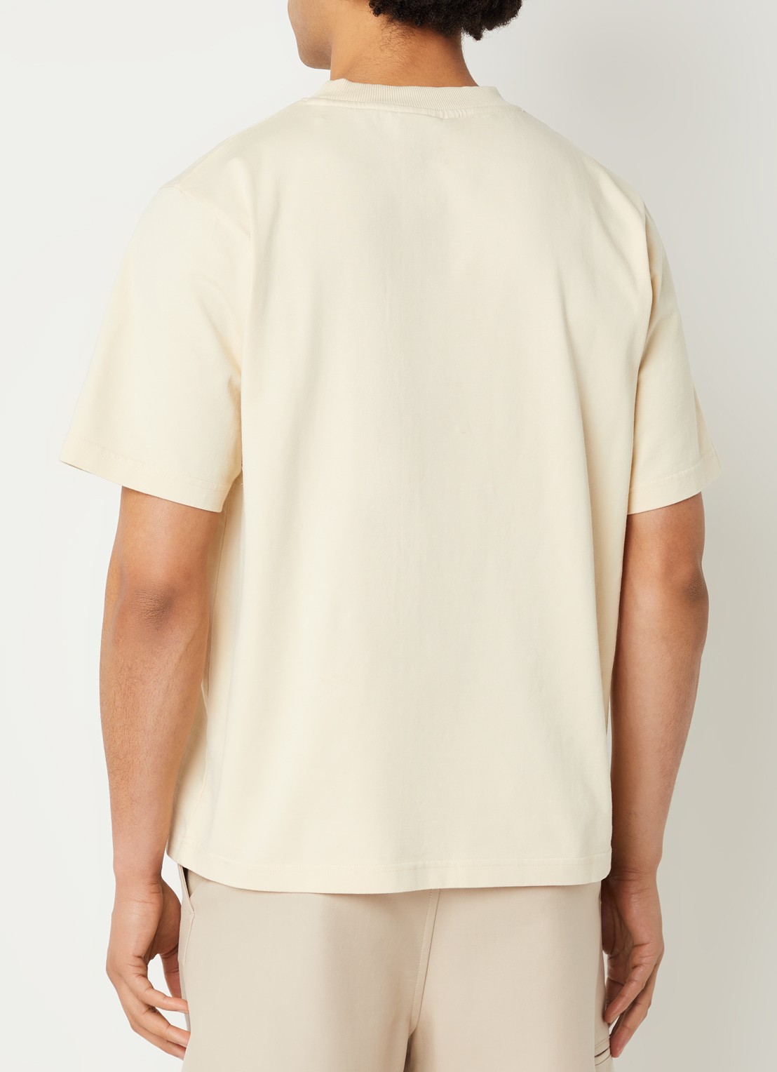 Bram's Fruit Roving T-shirt met print - achterkant 3 vanillegeel