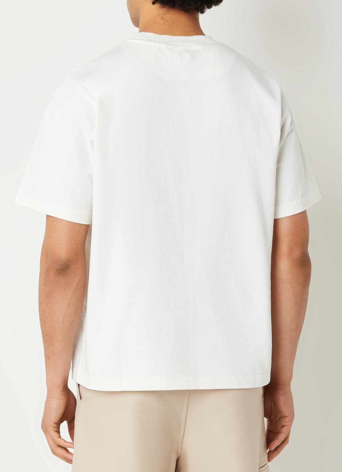 Bram's Fruit Script T-shirt met logo - achterkant 3 wit