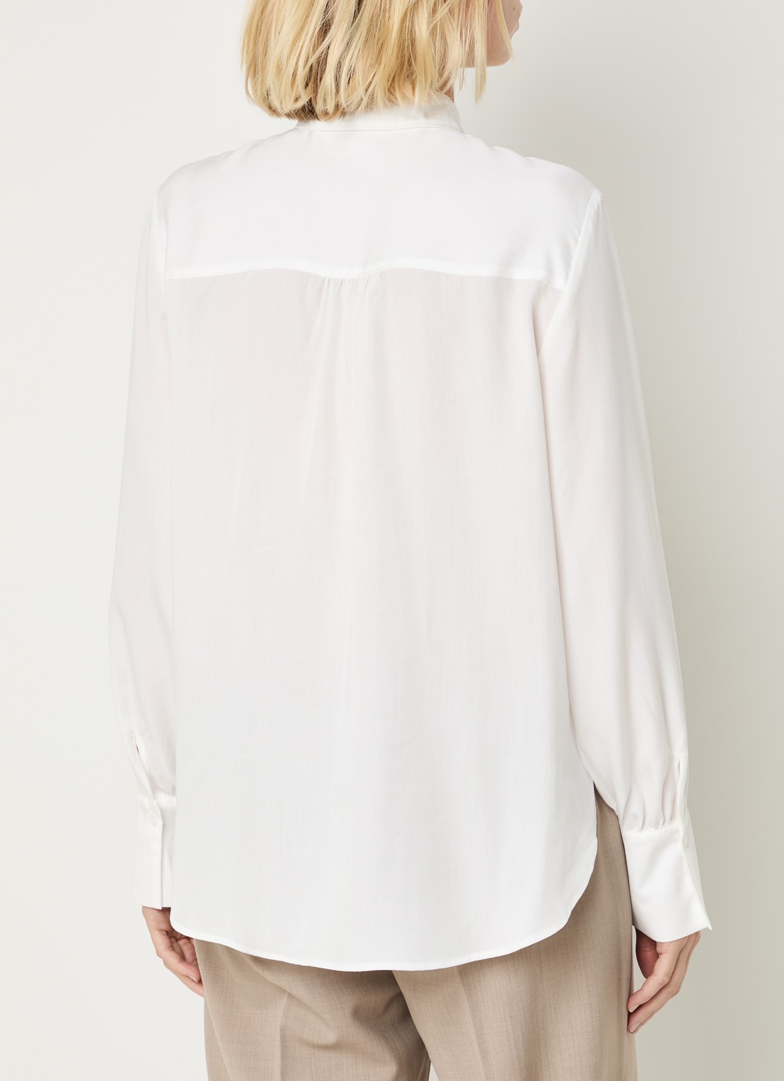 BRAX Blouse met kraag - achterkant gebroken wit