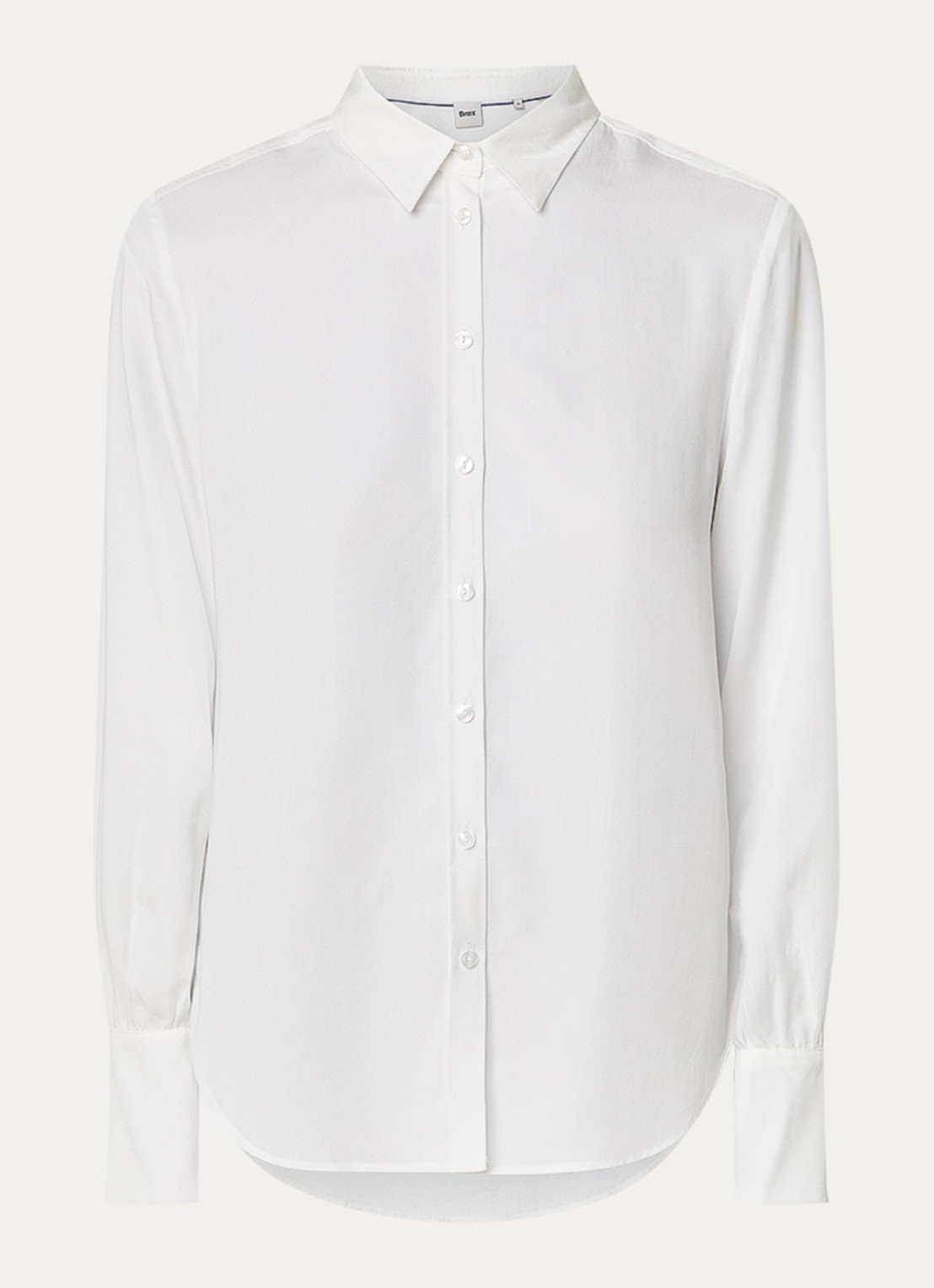 BRAX Blouse met kraag - voorkant 2 gebroken wit
