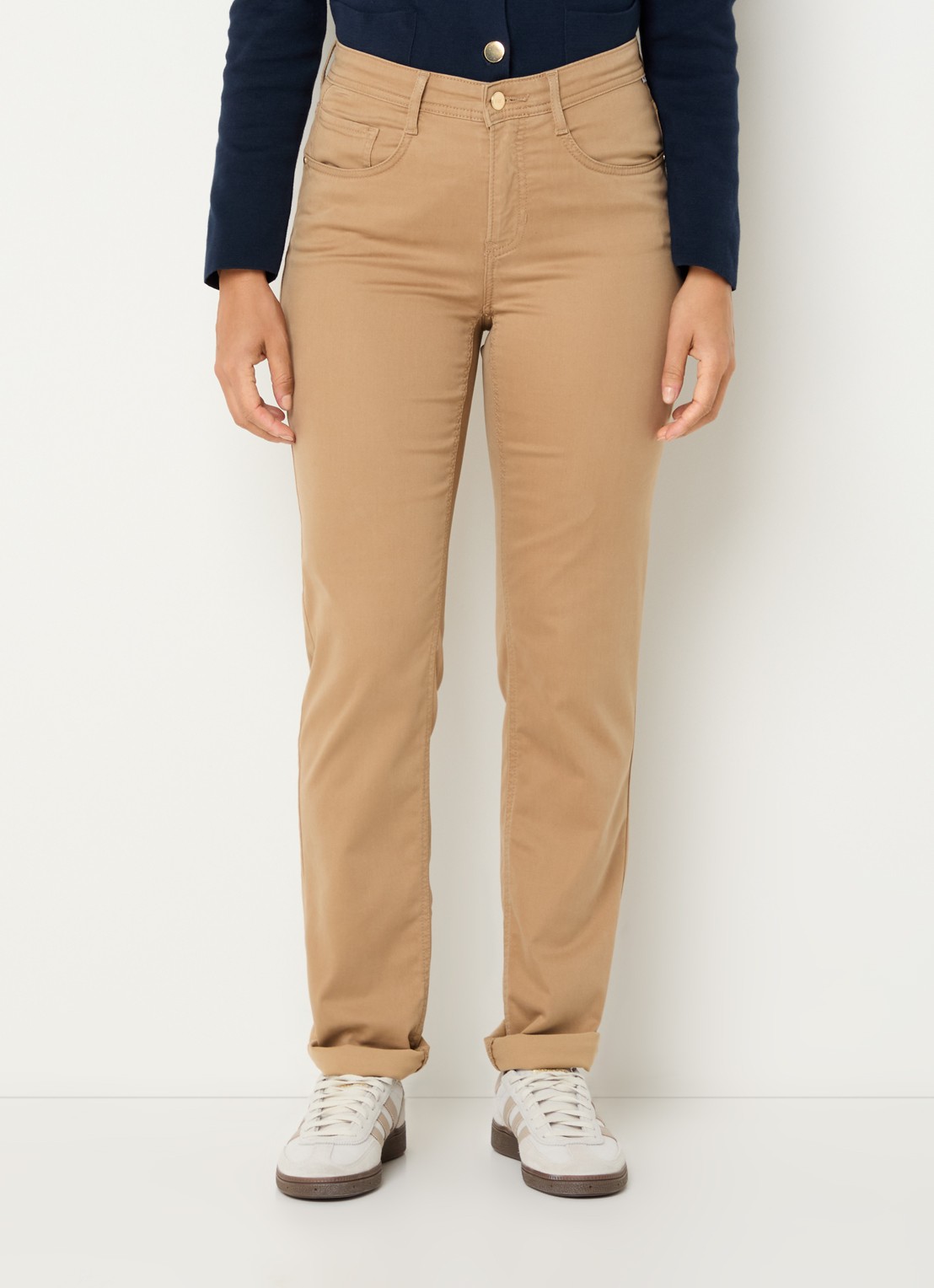 BRAX Carola high waist slim fit pantalon  - detail 2 camel