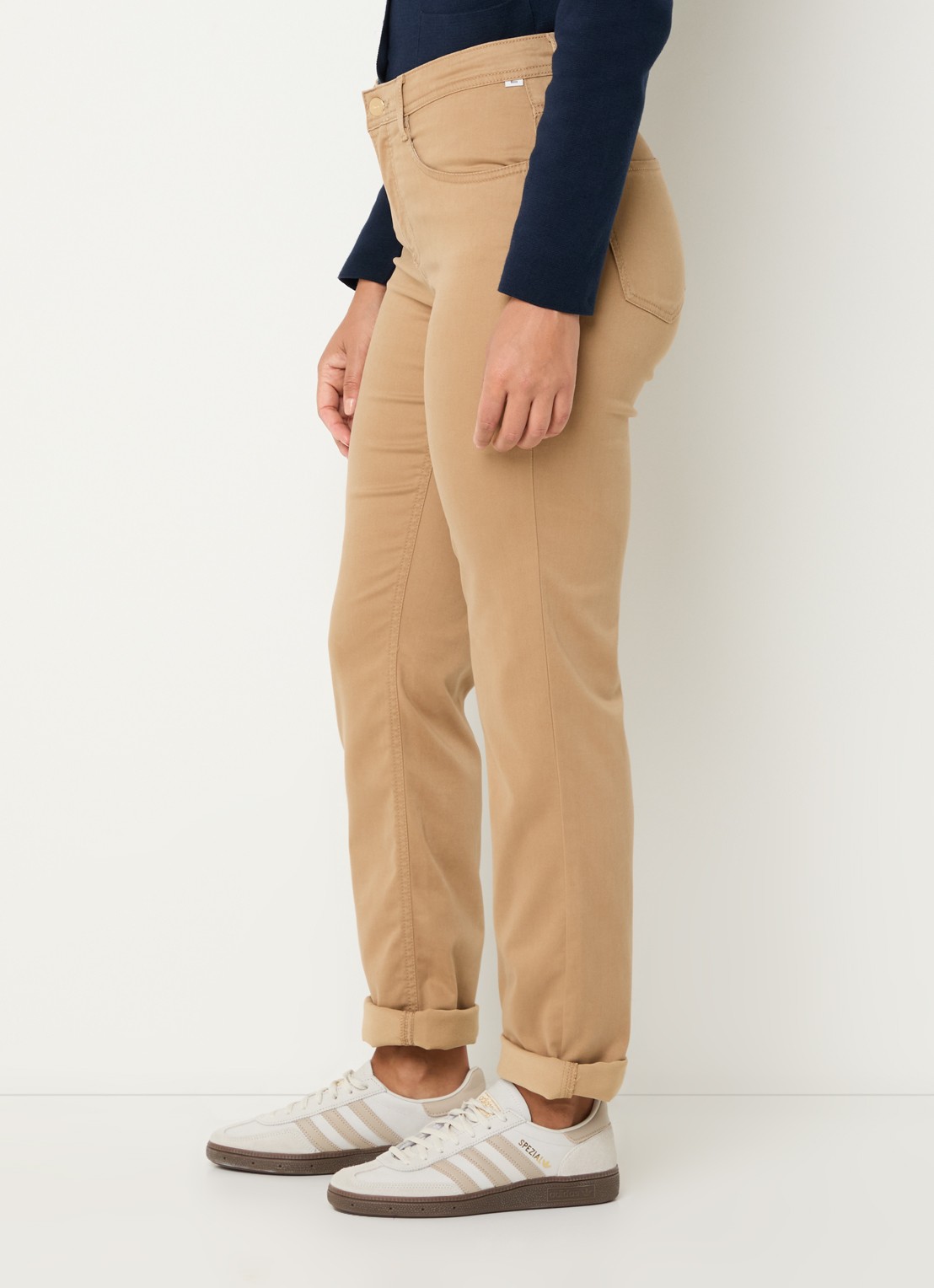 BRAX Carola high waist slim fit pantalon  - detail 3 camel