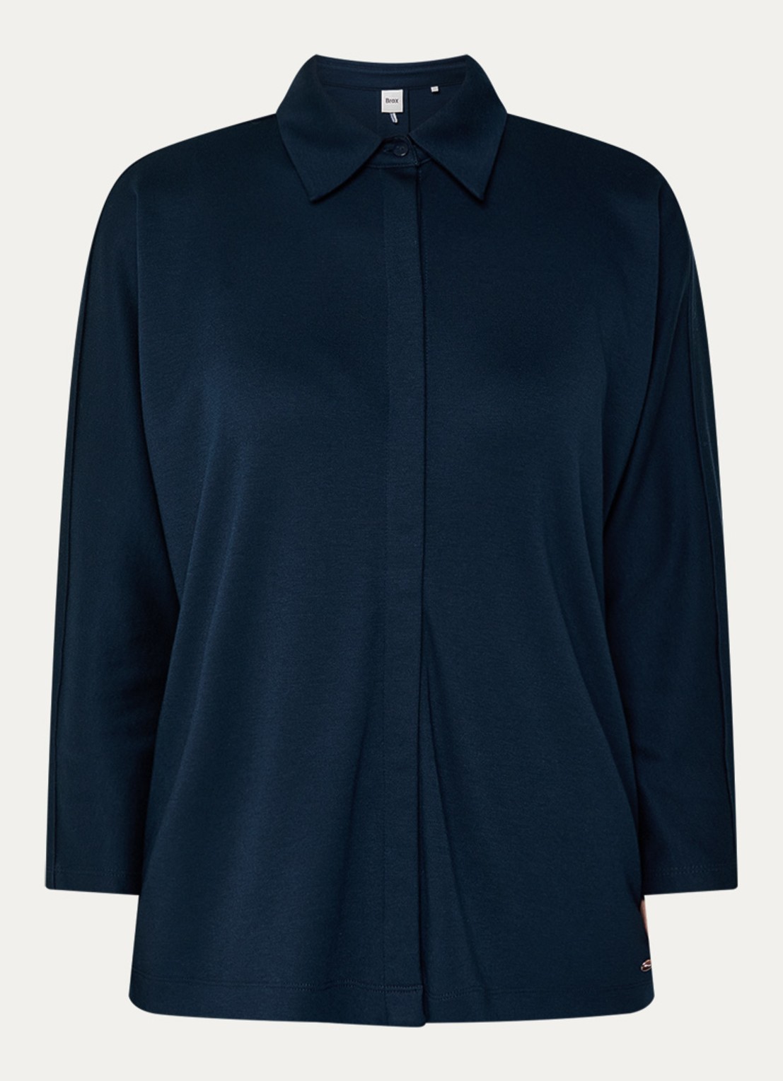 BRAX Celia blouse met stretch - voorkant 2 donkerblauw
