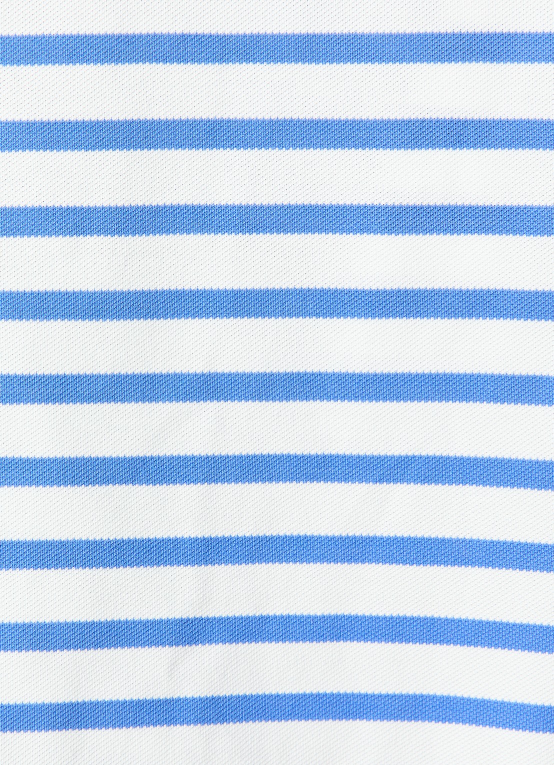 BRAX Cleo polo met streepprint - detail 4 lichtblauw