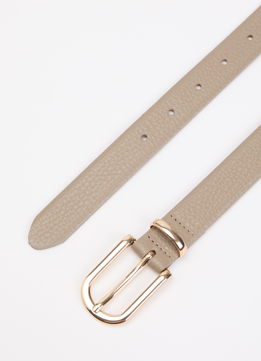 BRAX Dob riem van leer - detail donkerbeige