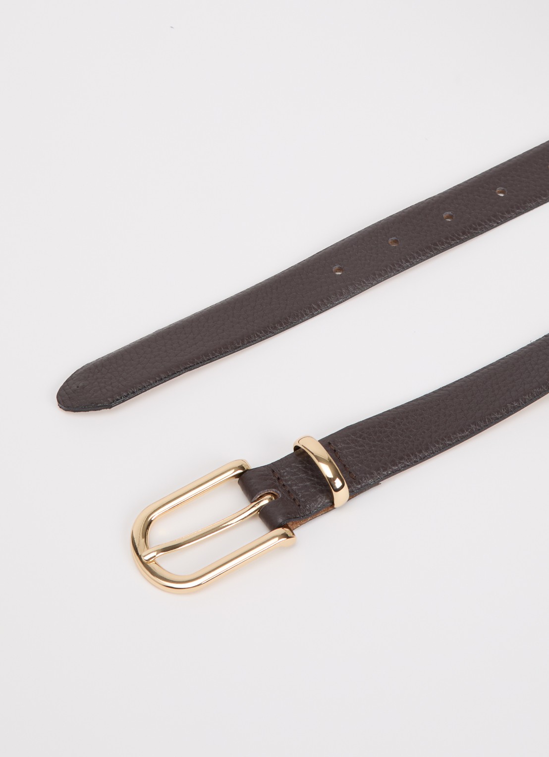 BRAX Dob riem van leer - detail taupe