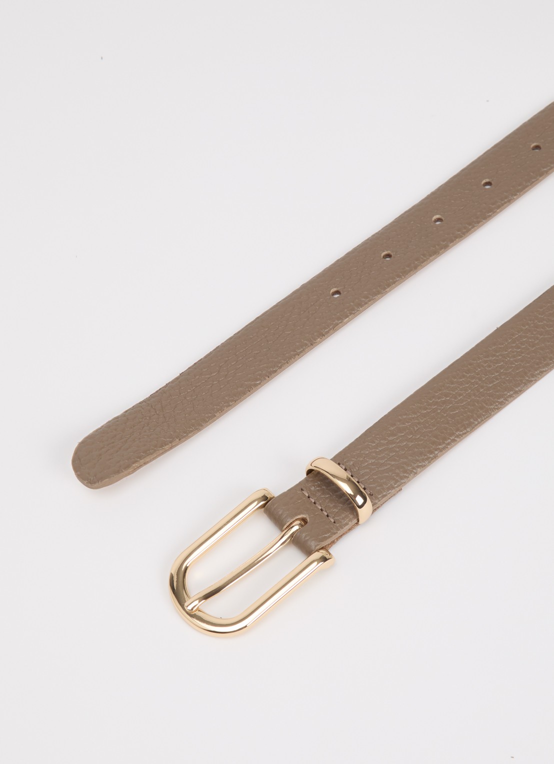BRAX Dob riem van leer - detail zand