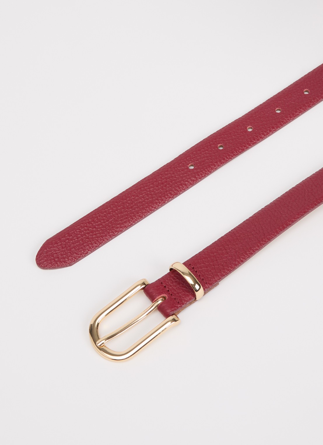 BRAX Dob riem van leer - detail cranberryrood