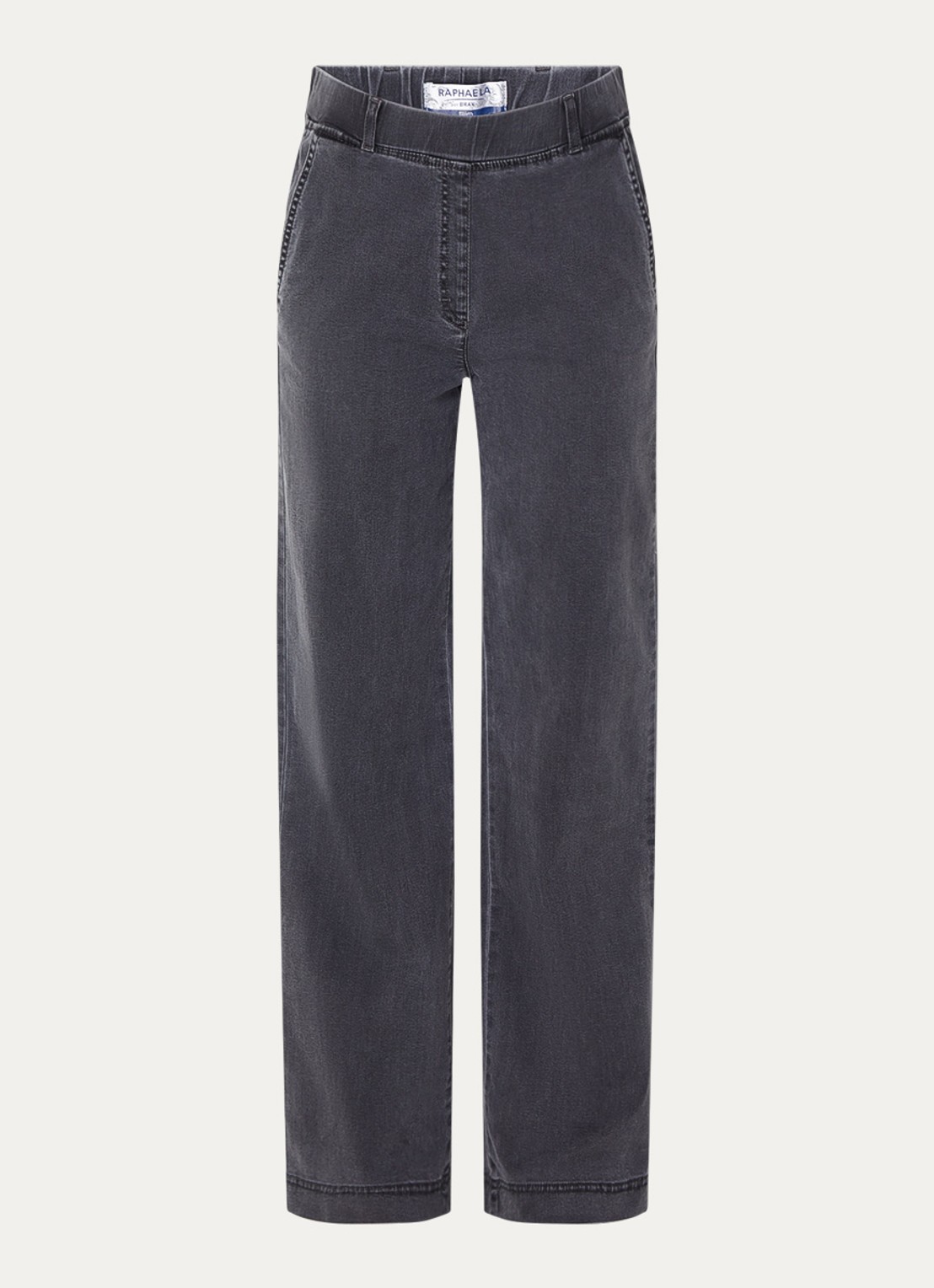 BRAX High waist straight fit jeans met steekzakken - voorkant 3 antraciet