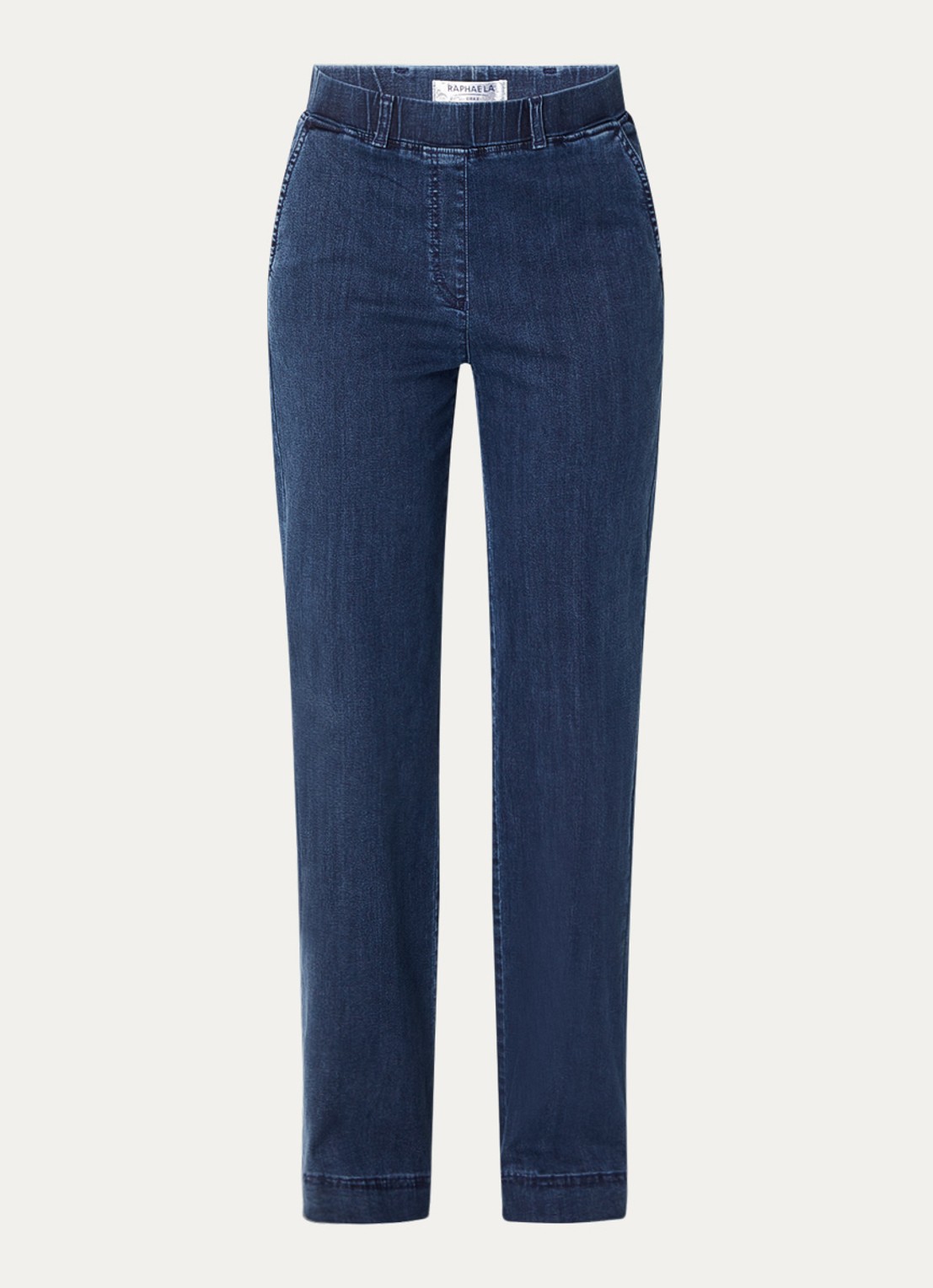 BRAX High waist straight fit jeans met steekzakken - voorkant donkerblauw