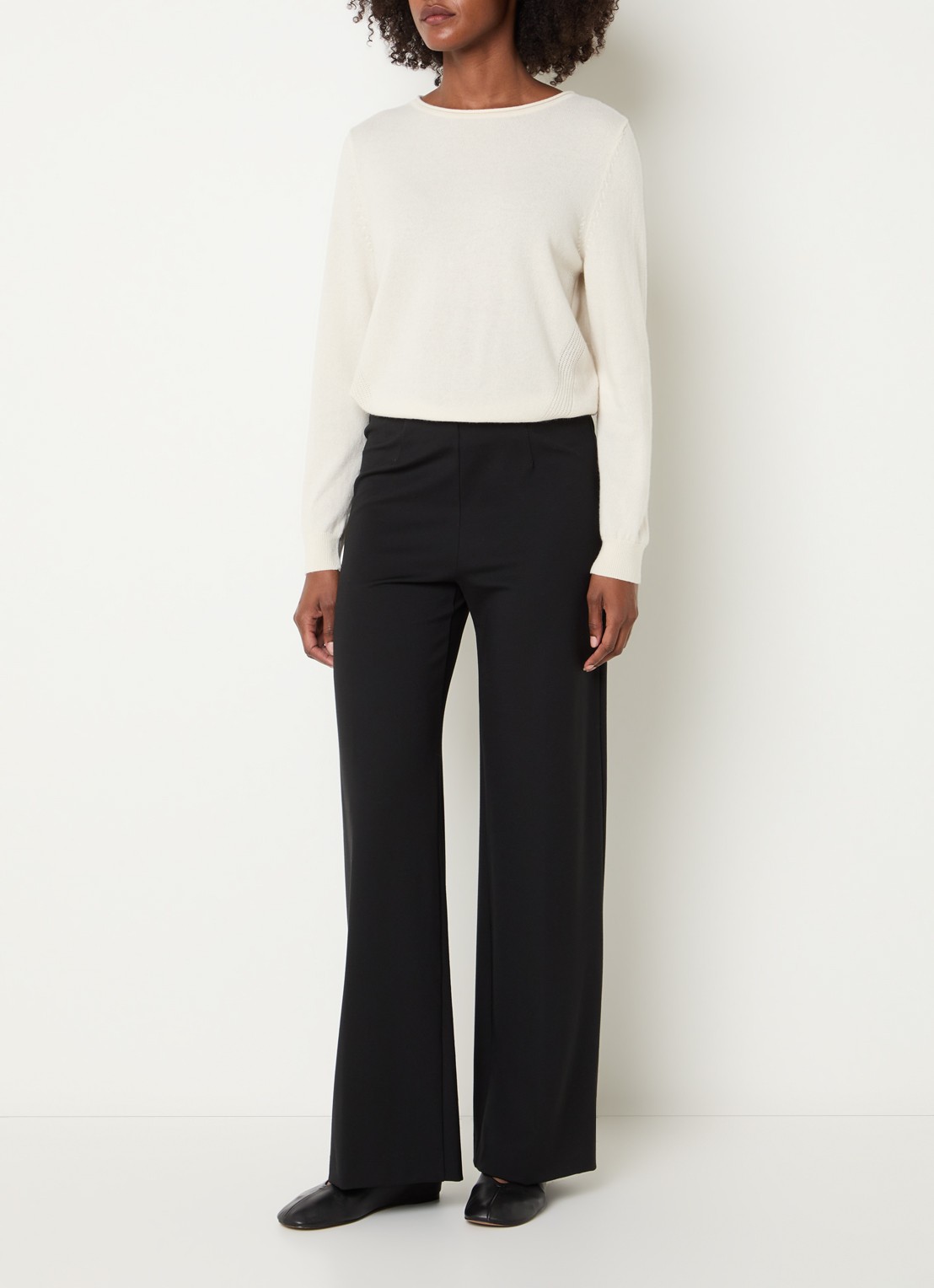 BRAX Lillyth high waist straight fit broek - voorkant 4 zwart