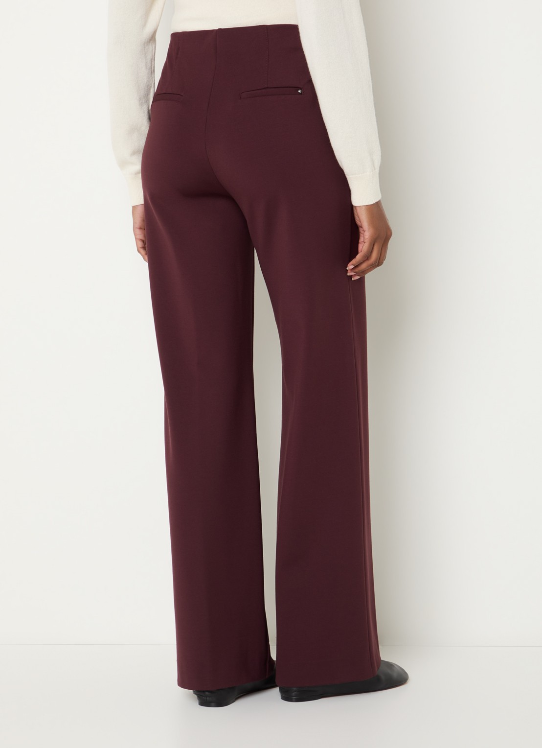 BRAX Lillyth high waist straight fit broek - achterkant 4 rood
