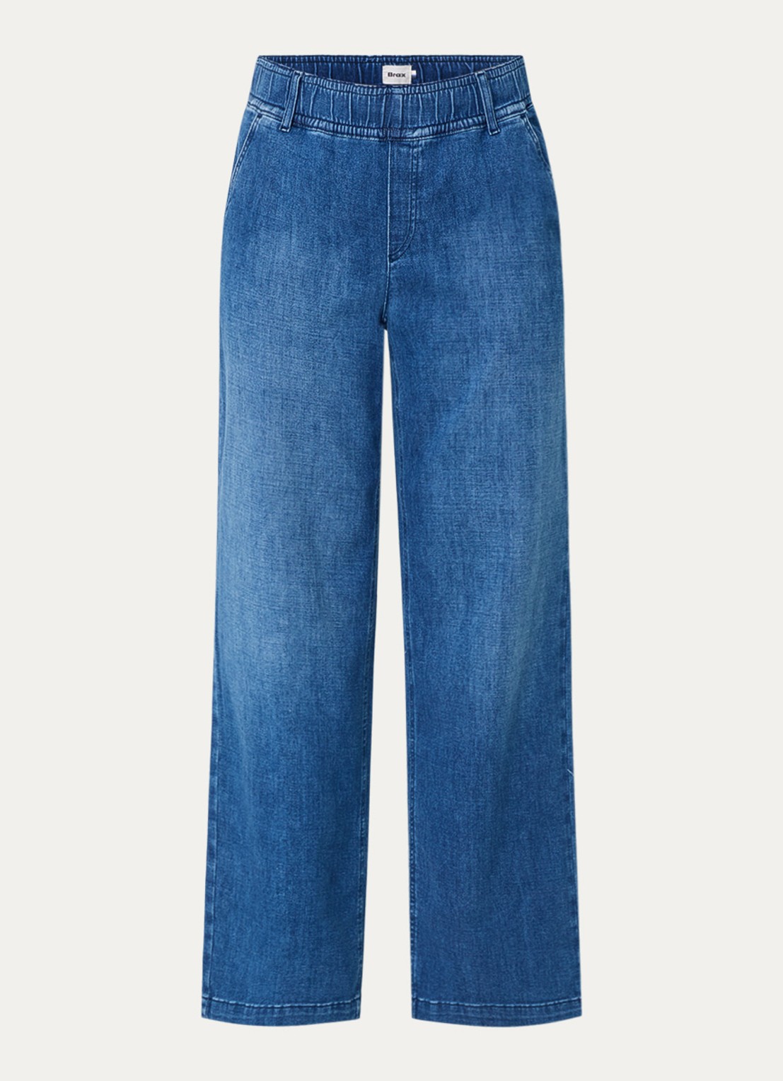 BRAX Maine high waist straight fit jeans met steekzakken  - voorkant 3 donkerblauw