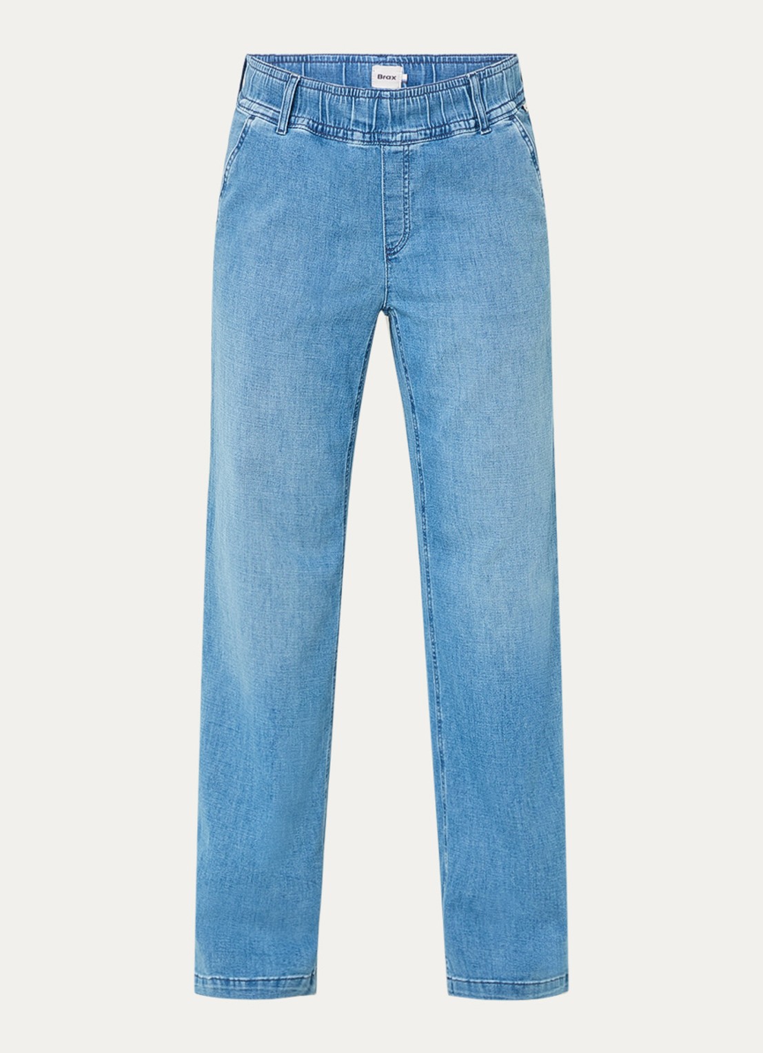 BRAX Maine high waist straight fit jeans met steekzakken  - voorkant 3 indigo